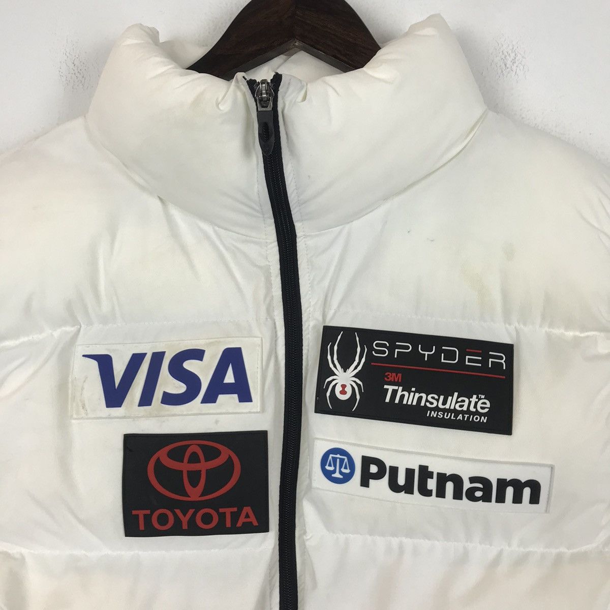 💣OFFER Vtg SPYDER X TOYOTA Puffer Vest