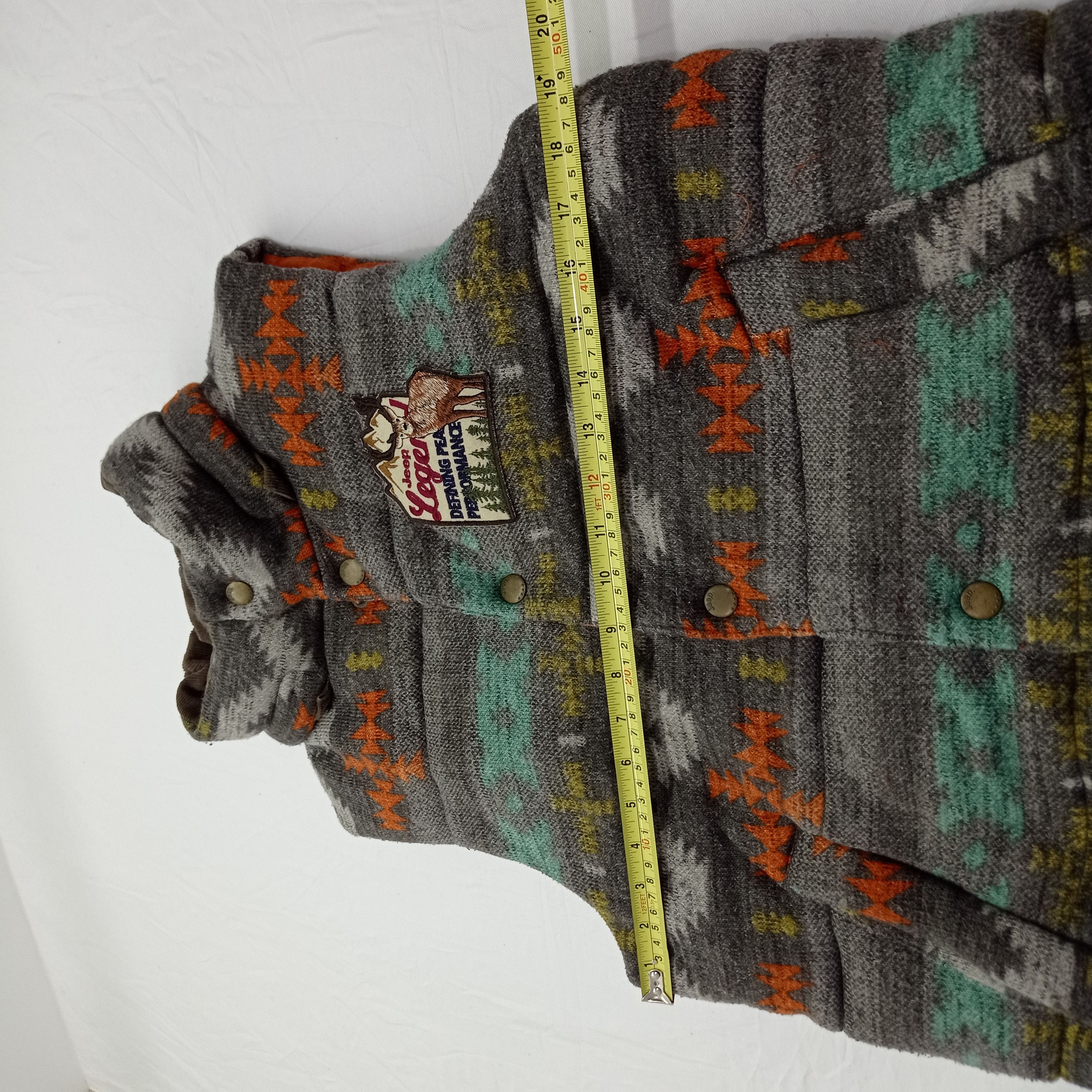 Jeep 🔥JEEP VEST PUFFER ABSTRACT DESIGN Size US M / EU 48-50 / 2 - 13 Thumbnail