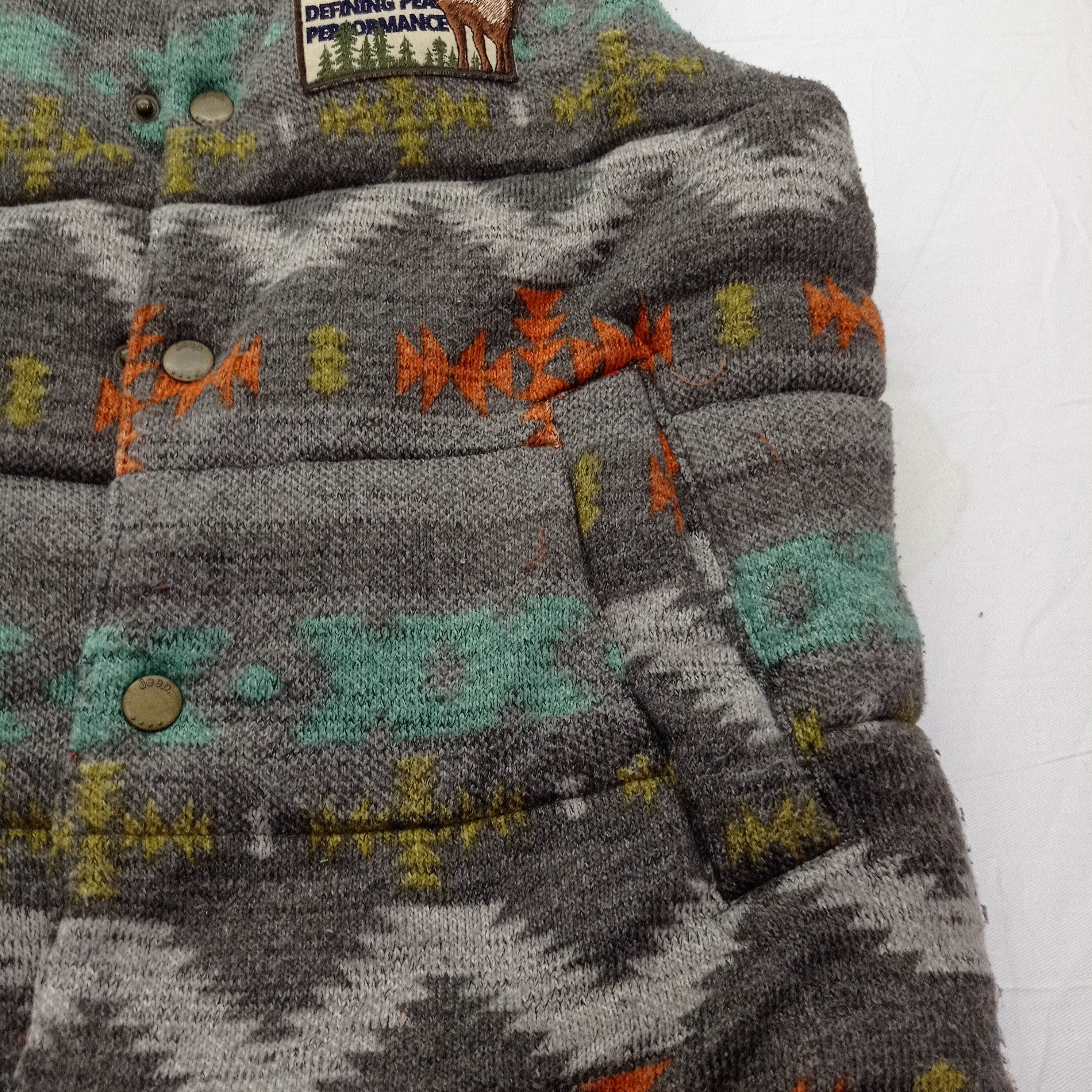 Jeep 🔥JEEP VEST PUFFER ABSTRACT DESIGN Size US M / EU 48-50 / 2 - 6 Thumbnail