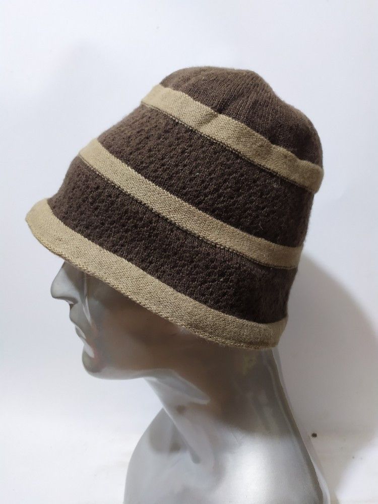 Other 🔥Unknown Brown Stripe Bucket hats Size ONE SIZE - 1 Thumbnail