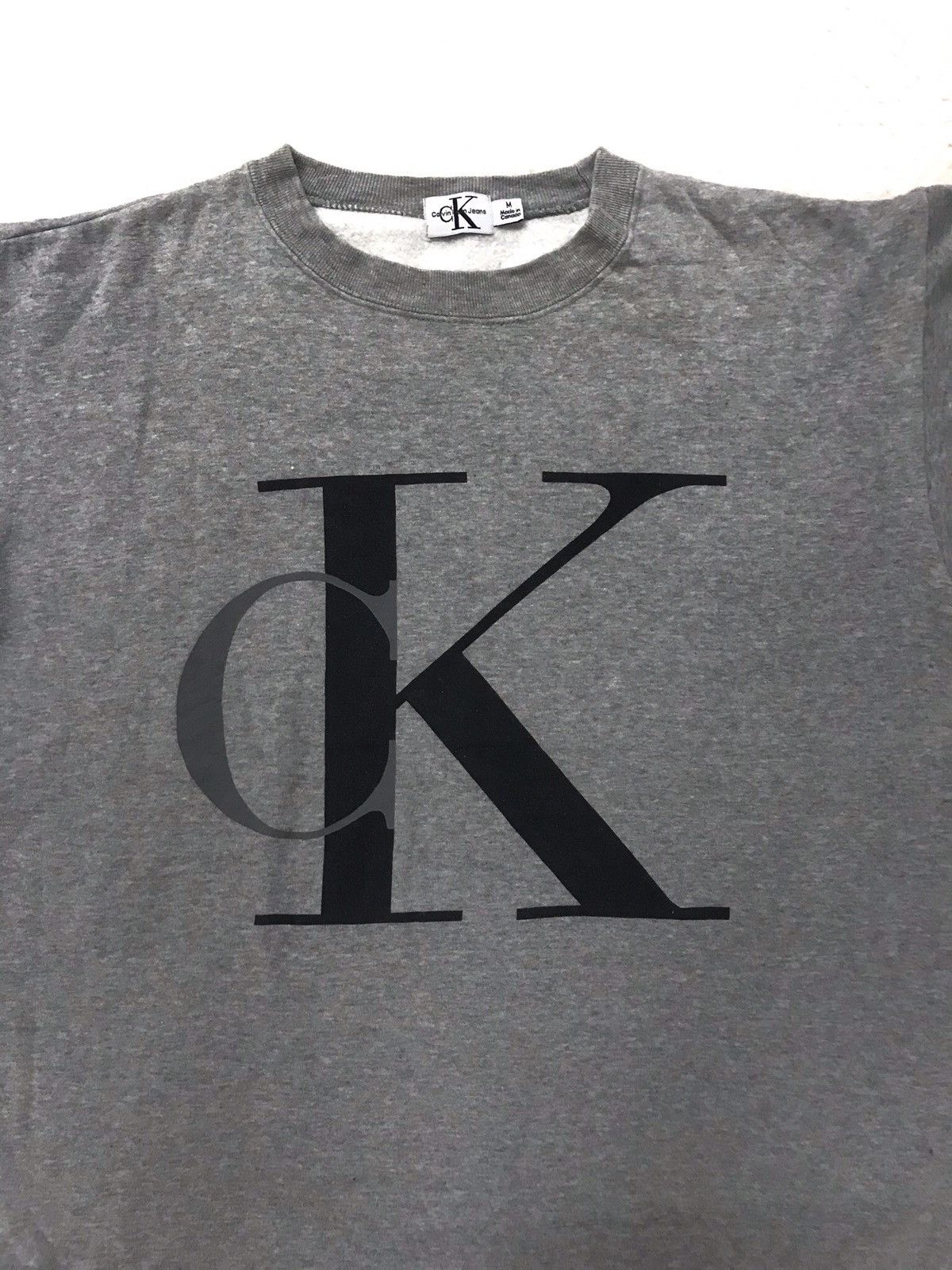 Calvin Klein × Vintage Vintage 90s Calvin Klein Big Logo Made in Canada Size US M / EU 48-50 / 2 - 2 Thumbnail