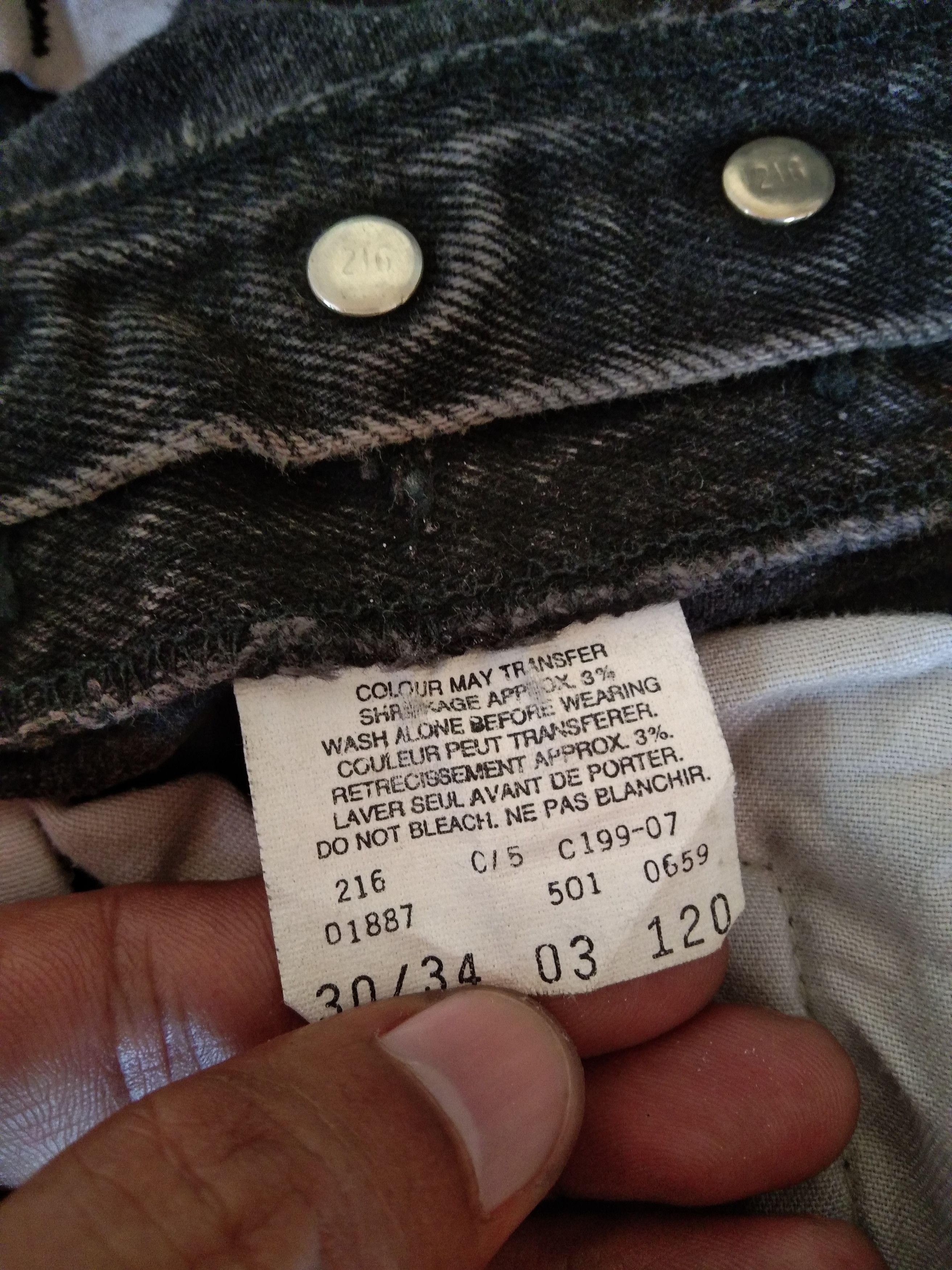 Levi's 90s Earth Tone Vintage Levi's 501 Distressed Jeans 30x30 Size US 30 / EU 46 - 10 Thumbnail