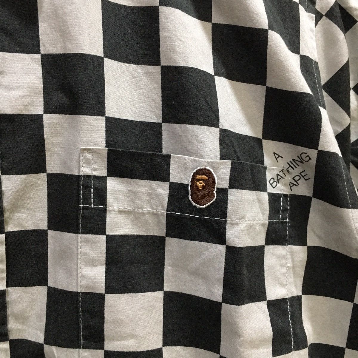 Bape VINTAGE RARE‼️Bape Checked Pocket Shirt Button Ups Like New Size US S / EU 44-46 / 1 - 4 Thumbnail