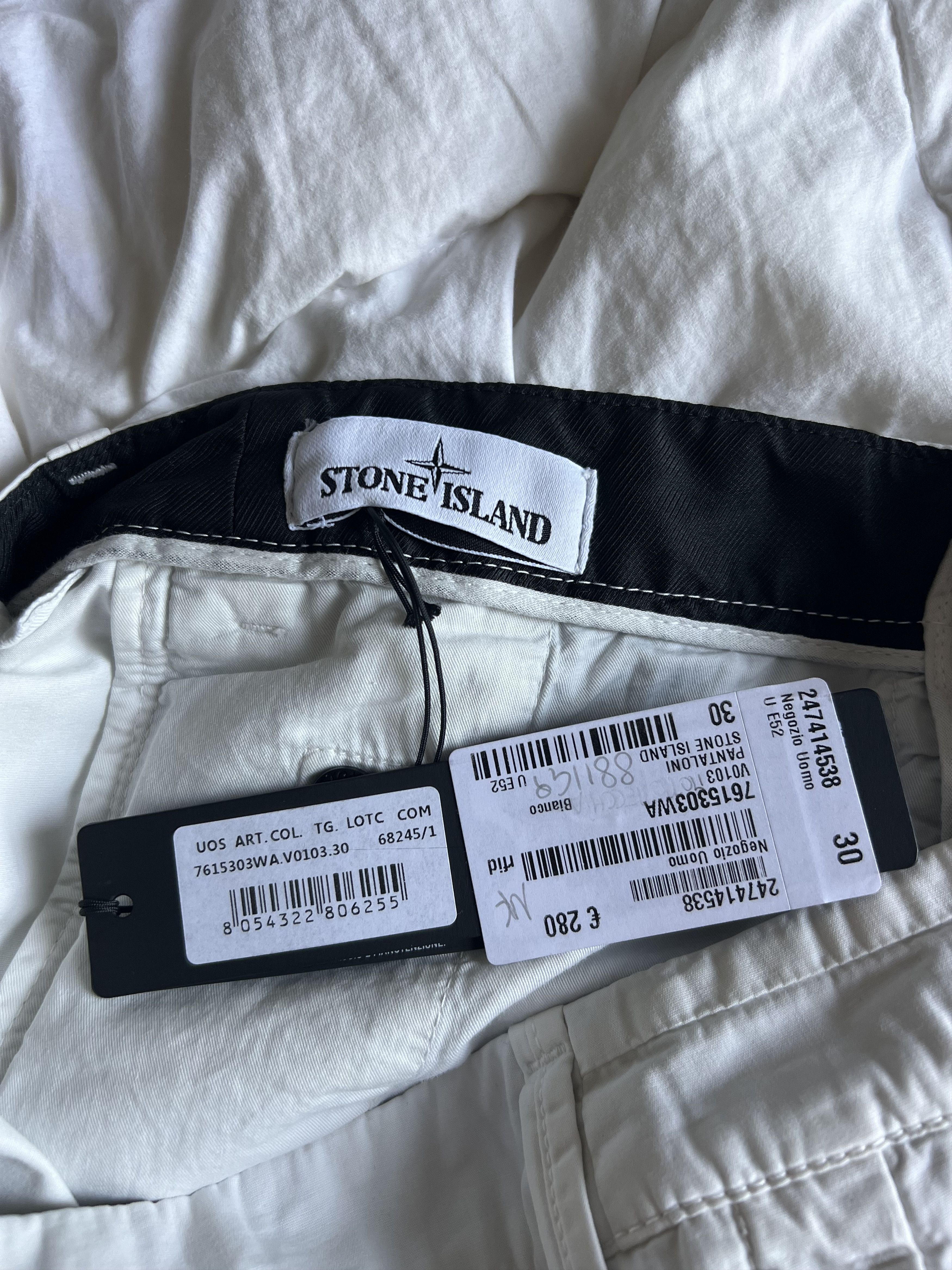 Stone Island Stone Island Dual Pocket Cargo Pants in White Size US 30 / EU 46 - 8 Thumbnail