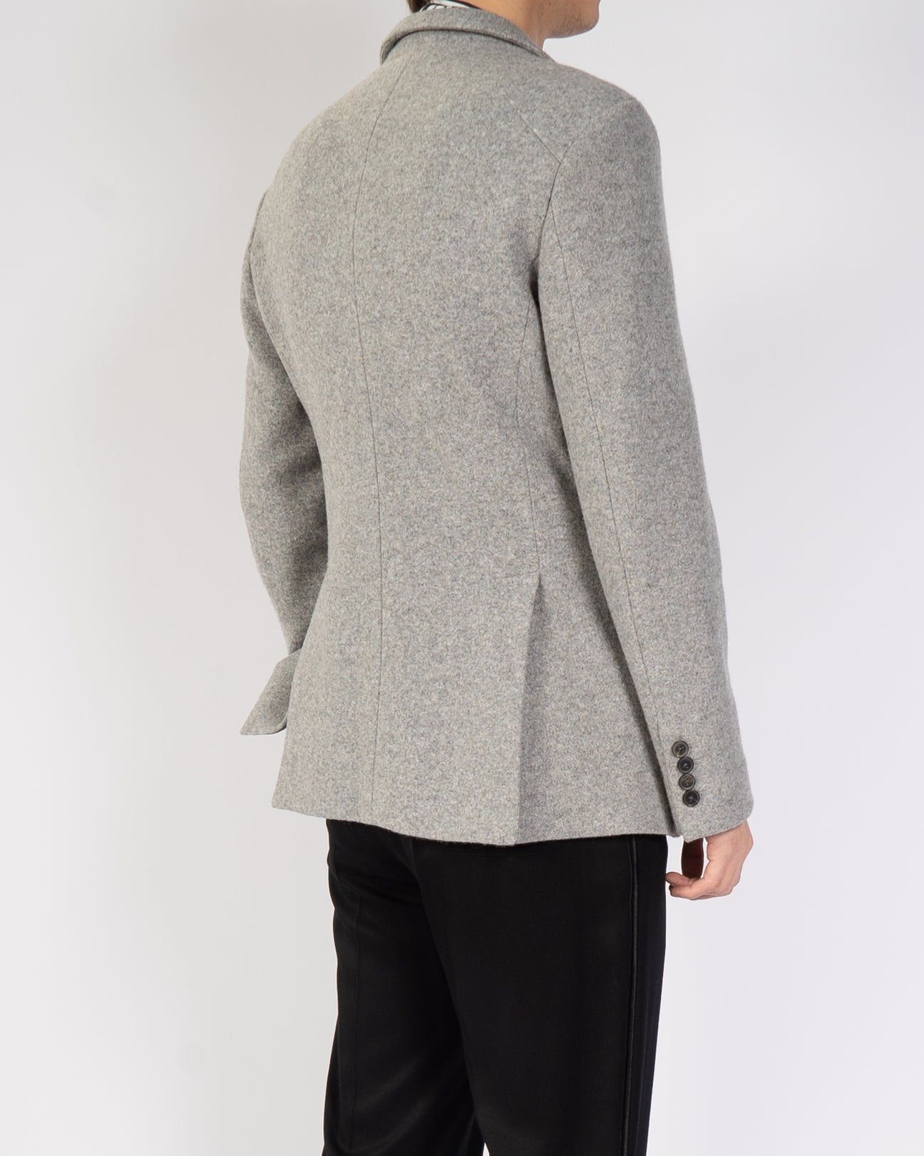 Haider Ackermann FW20 Grey Classic Knit Wool Blazer Size US S / EU 44-46 / 1 - 4 Thumbnail