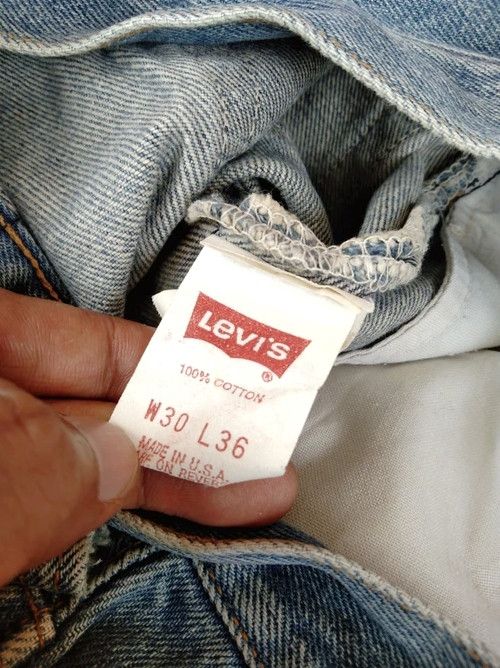 Levi's 90s Vintage Levi's 501 Made In USA Blue Washed Jeans 29x33 Size US 29 - 9 Thumbnail