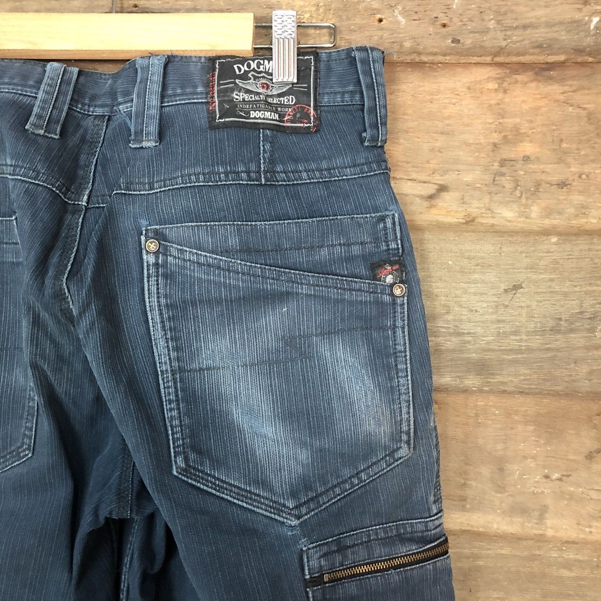 Japanese Brand DLL Dogman Blue utility Cargo Multipocket Pants #1571 Size US 31 - 14 Thumbnail