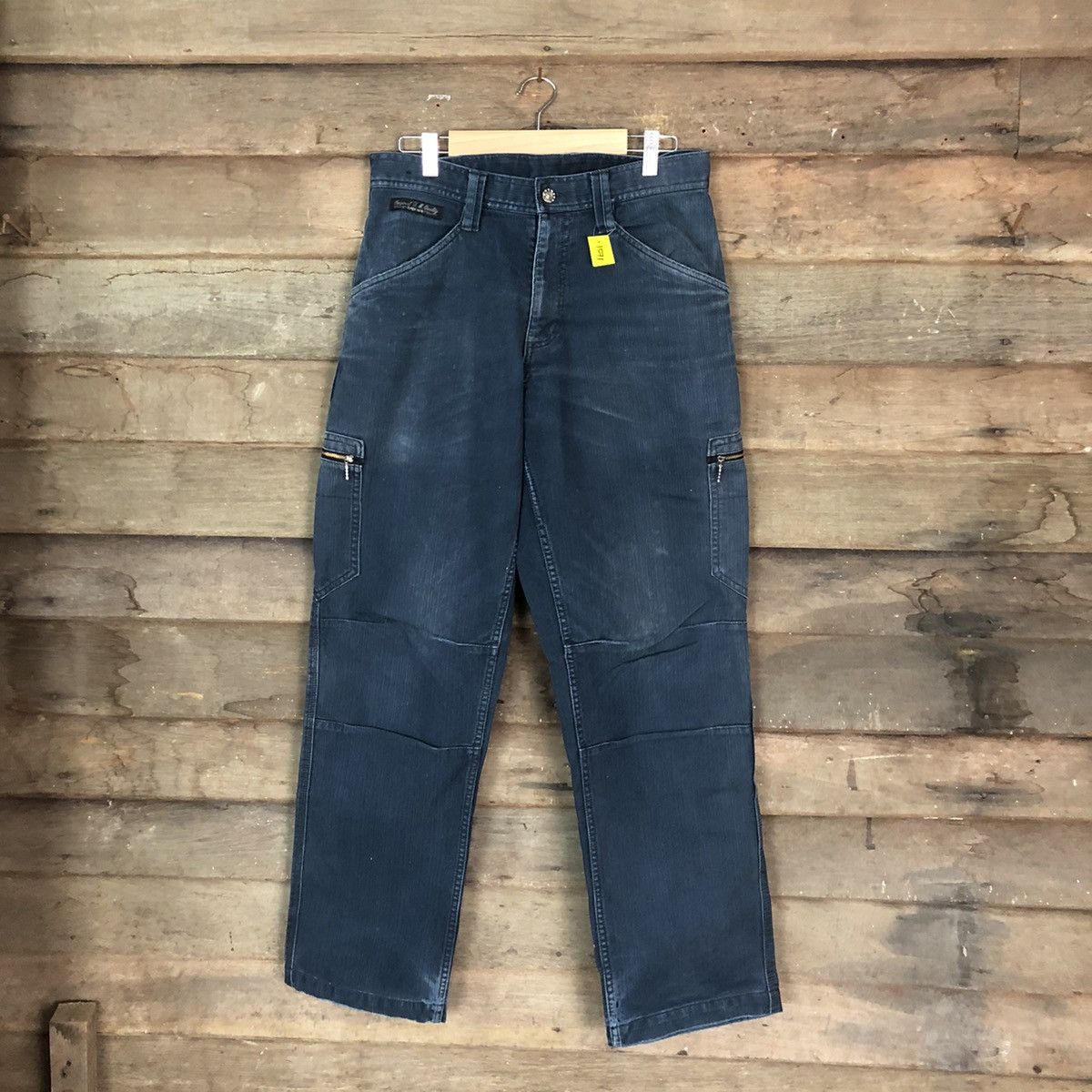 Japanese Brand DLL Dogman Blue utility Cargo Multipocket Pants #1571 Size US 31 - 1 Thumbnail