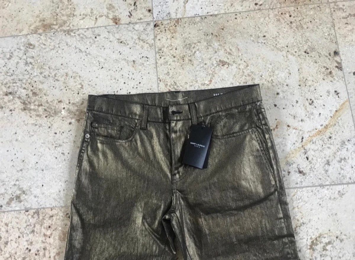 Saint Laurent Paris o1rshd1 /dup/ Q:2 / FITS 31 / D02 Gold Denim Size US 31 - 4 Thumbnail