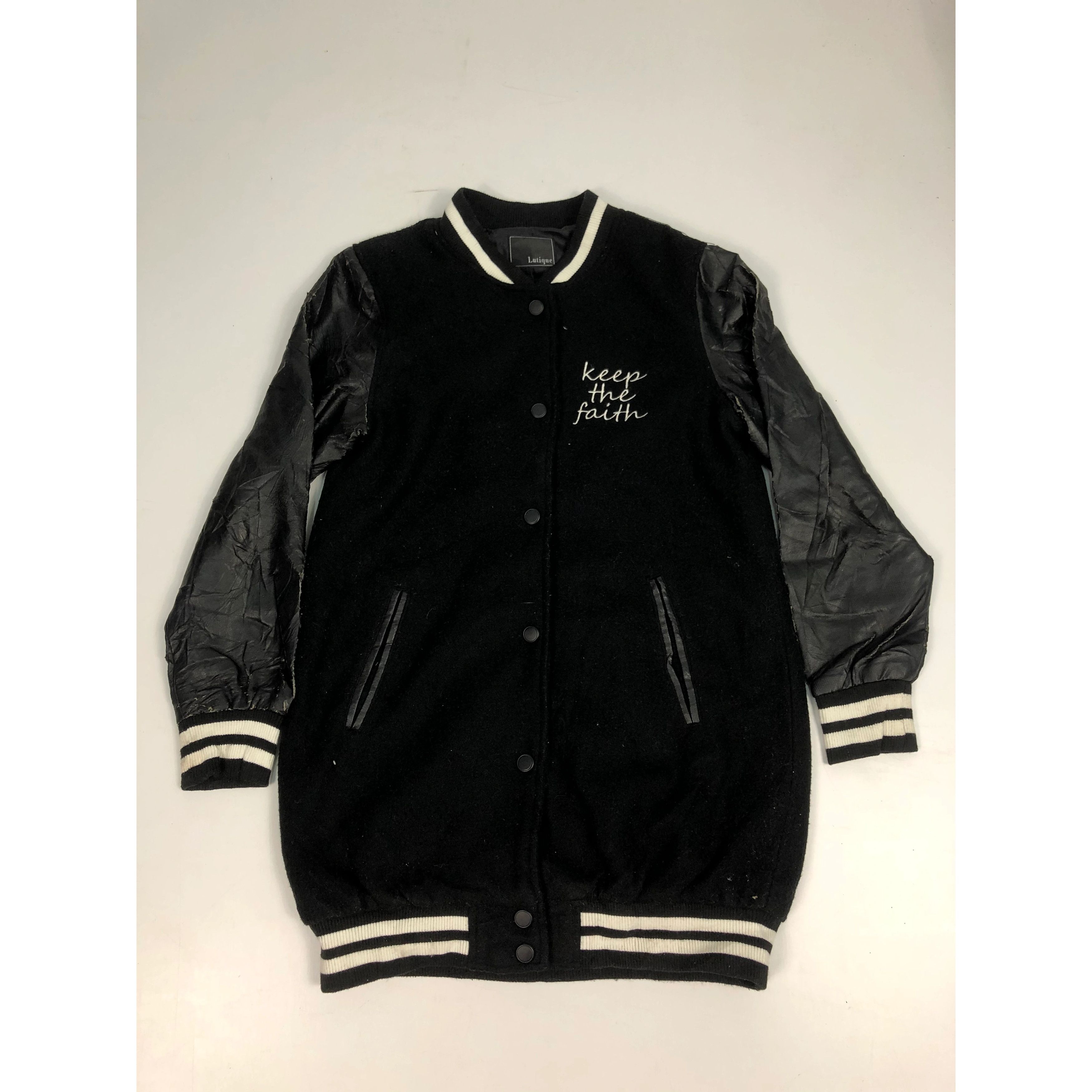 Japanese Brand Vintage Varsity Japanese Brand Leather Sleeve V0121 Size US M / EU 48-50 / 2 - 1 Thumbnail