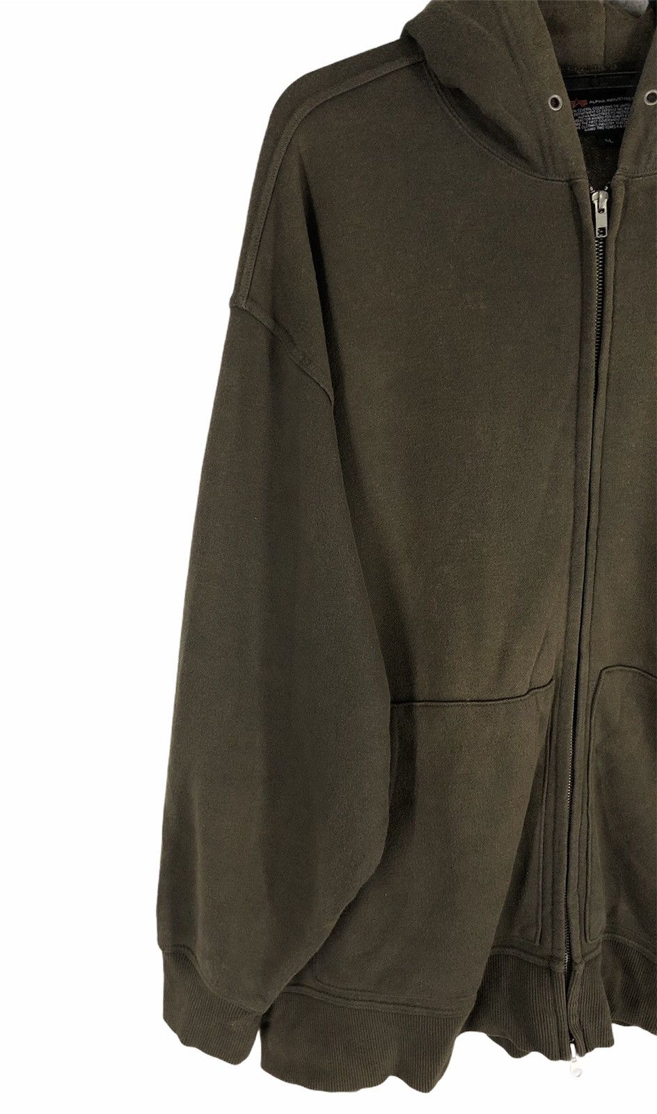 Alpha Industries × Vintage Rate Vintage Hoodie ALPHA INDUSTRIES Green Size US XXL / EU 58 / 5 - 4 Thumbnail