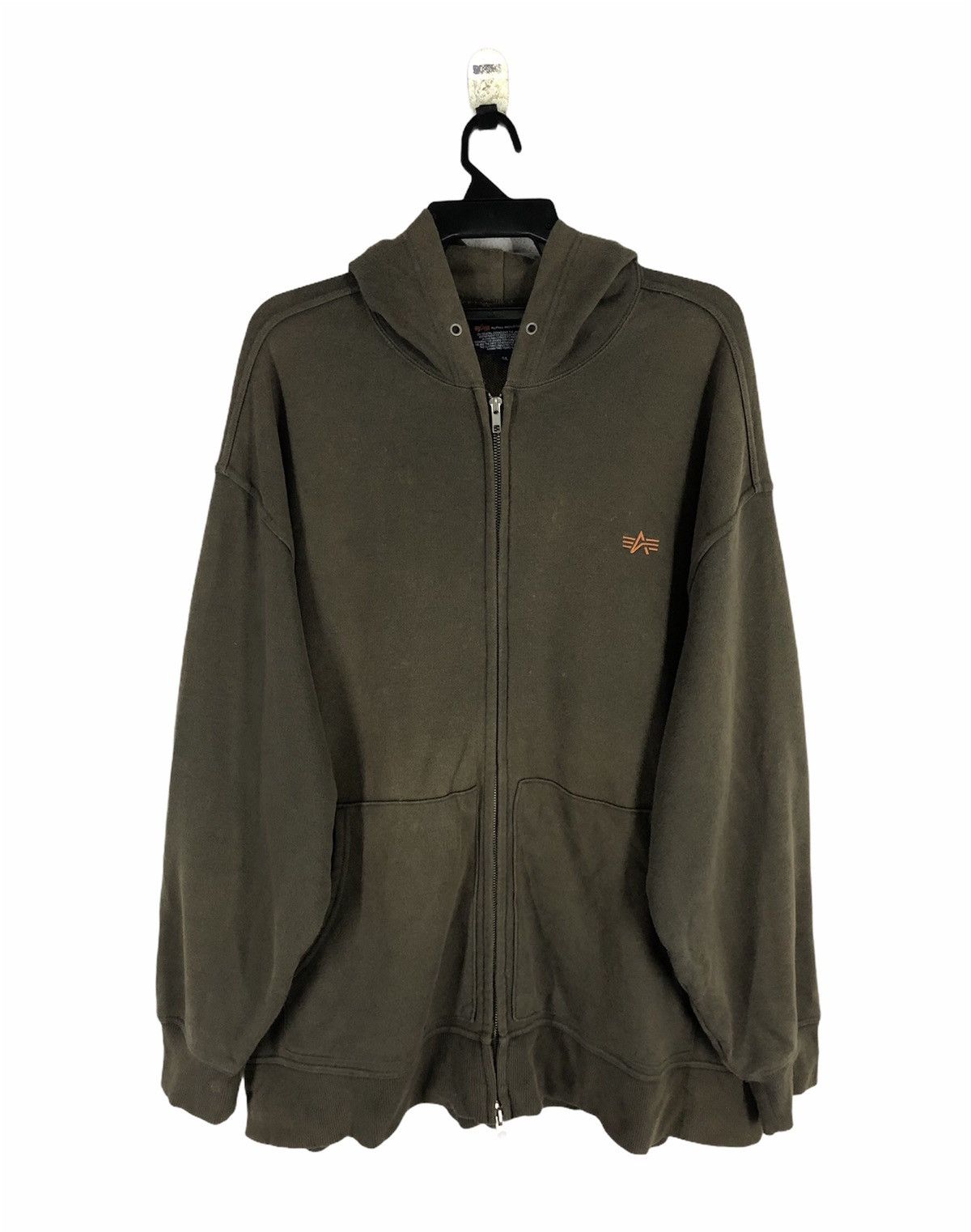 Rate Vintage Hoodie ALPHA INDUSTRIES Green