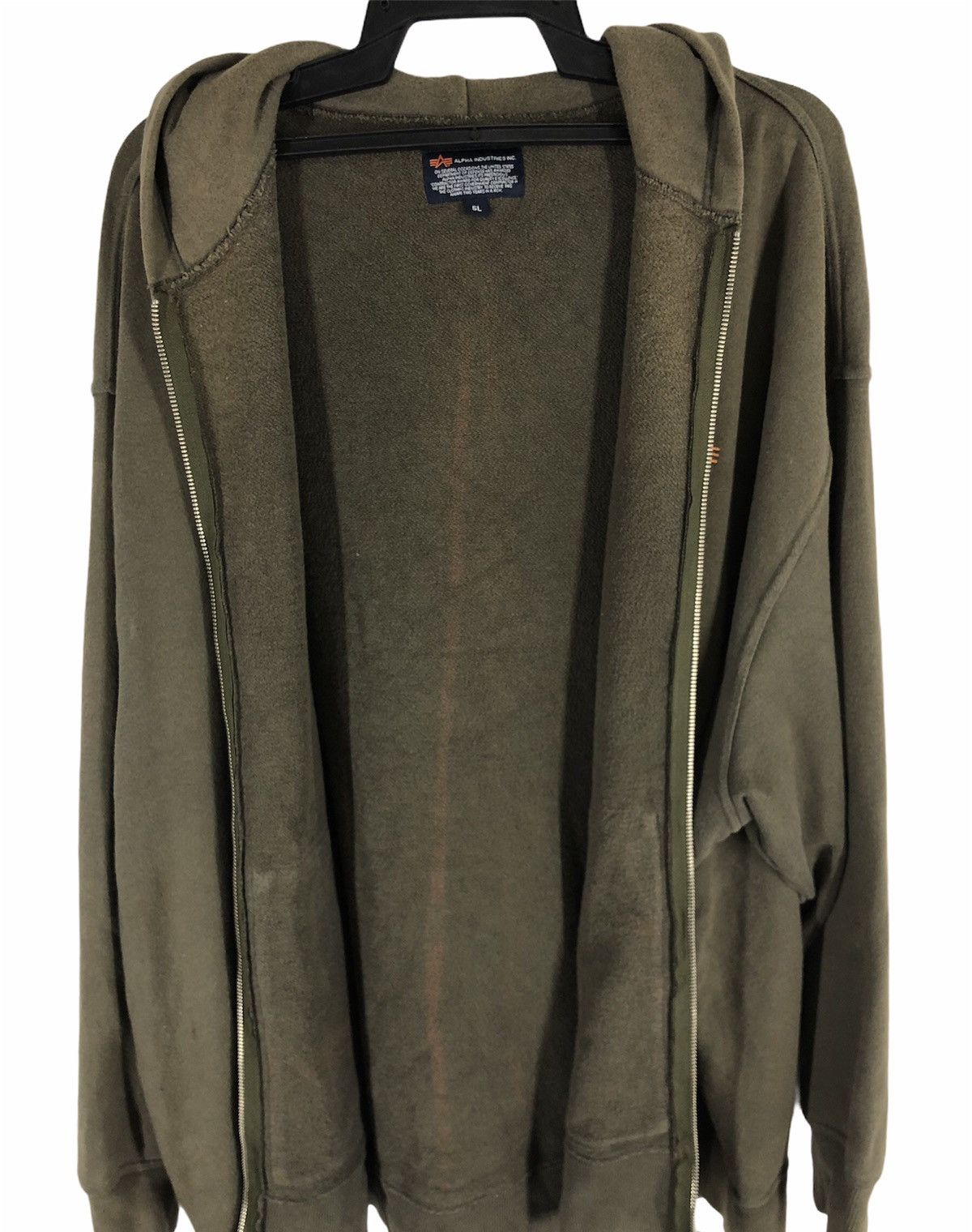 Alpha Industries × Vintage Rate Vintage Hoodie ALPHA INDUSTRIES Green Size US XXL / EU 58 / 5 - 6 Thumbnail