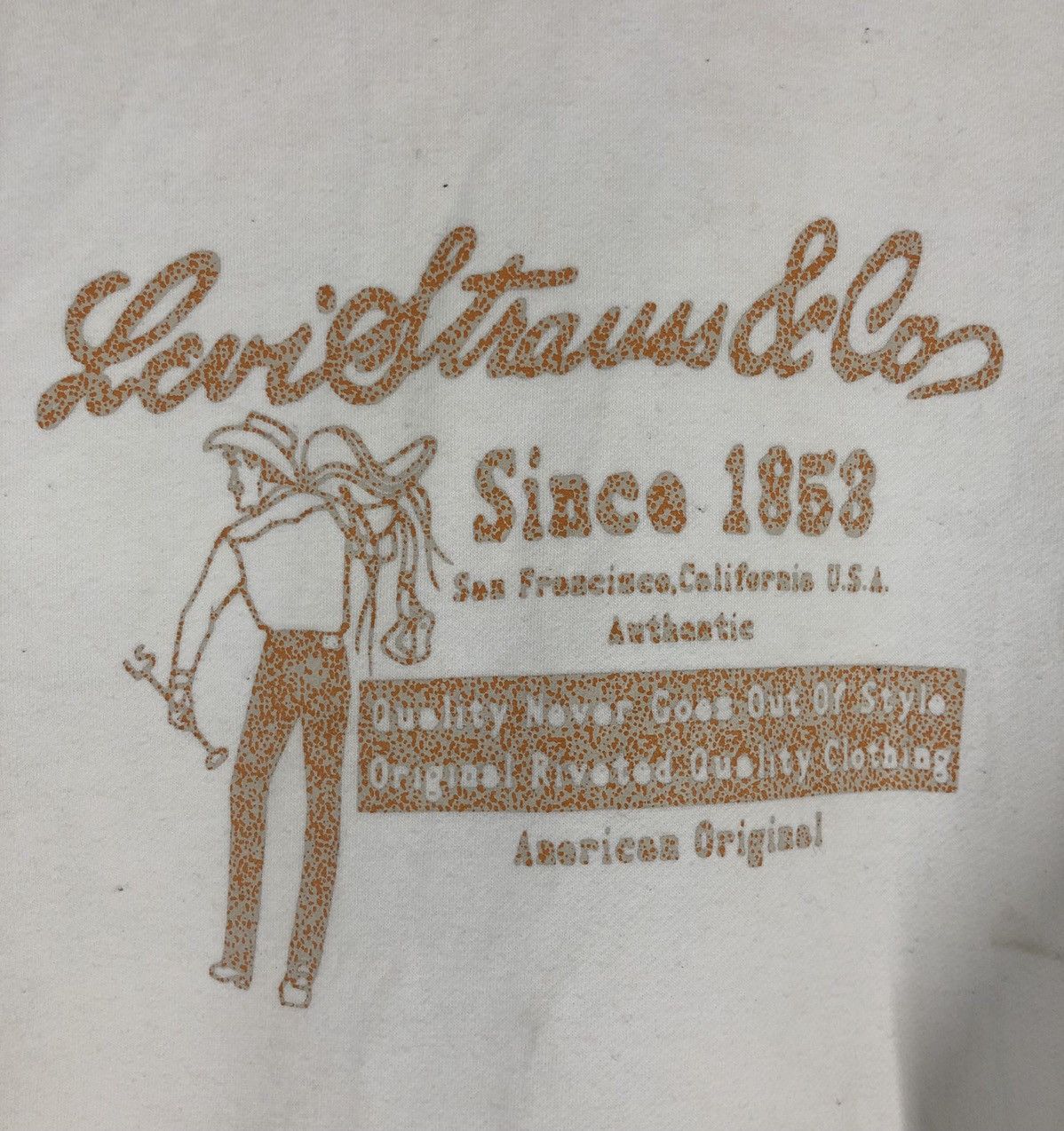 Levi's × Vintage Vintage Levi’s Big Logo Sweatshirt Hoodie Size US L / EU 52-54 / 3 - 8 Thumbnail