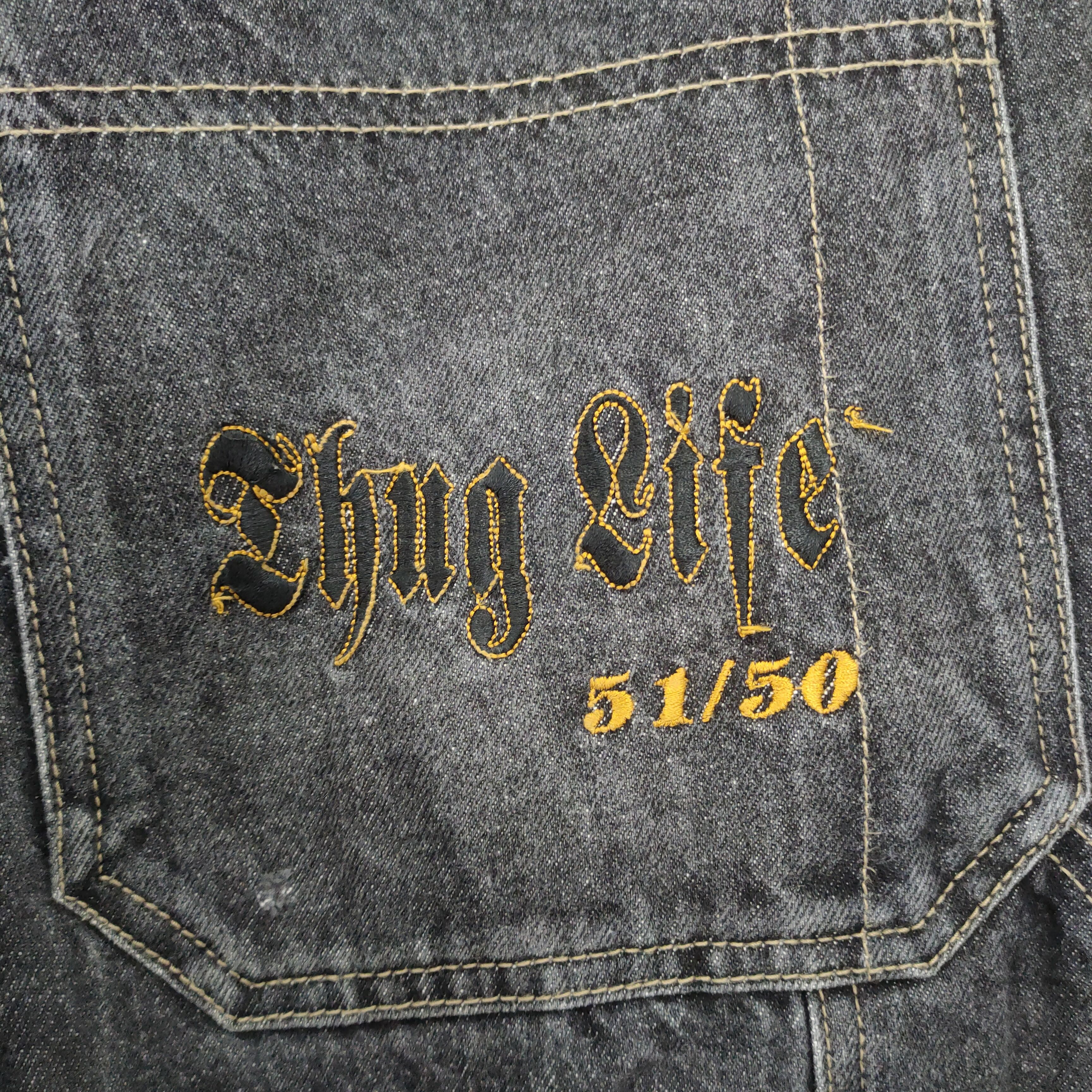 Japanese Brand THUG LIFE FF ORIGINAL STREETWEAR BLACK CARGO PANTS Size US 36 / EU 52 - 19 Thumbnail