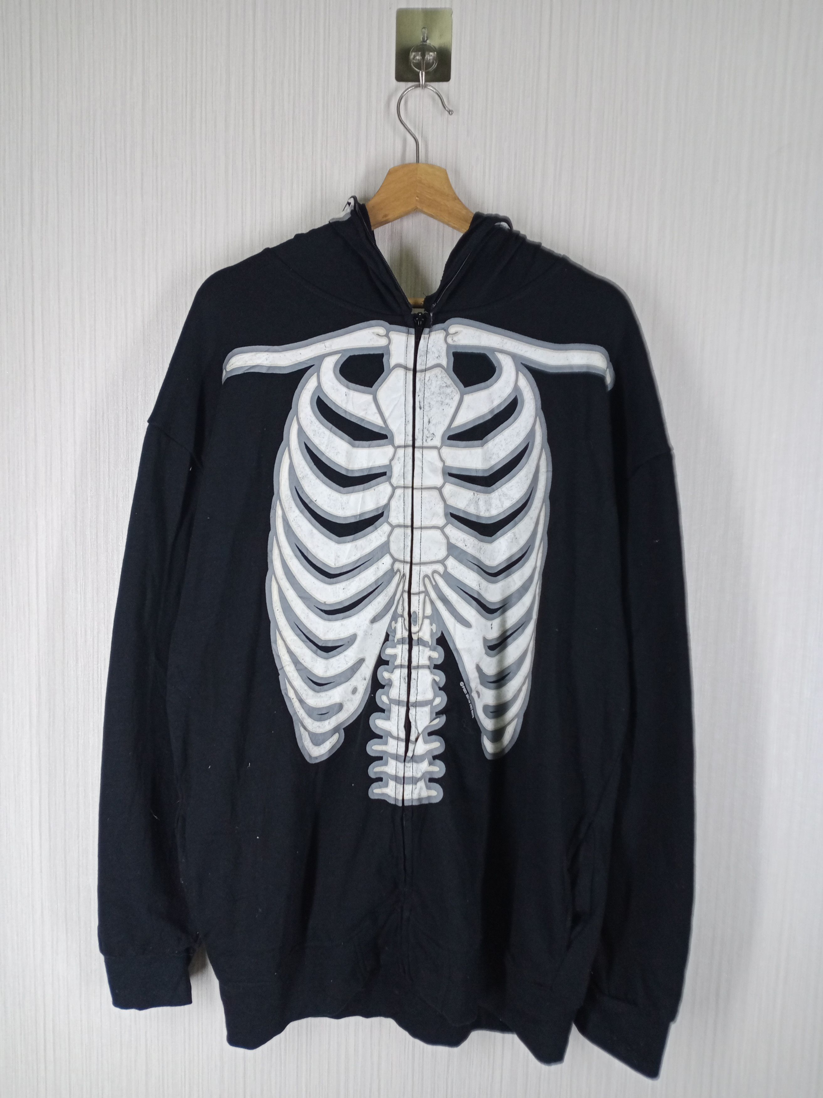 Japanese Brand Skeleton Hoodie Size US XXL / EU 58 / 5 - 4 Thumbnail