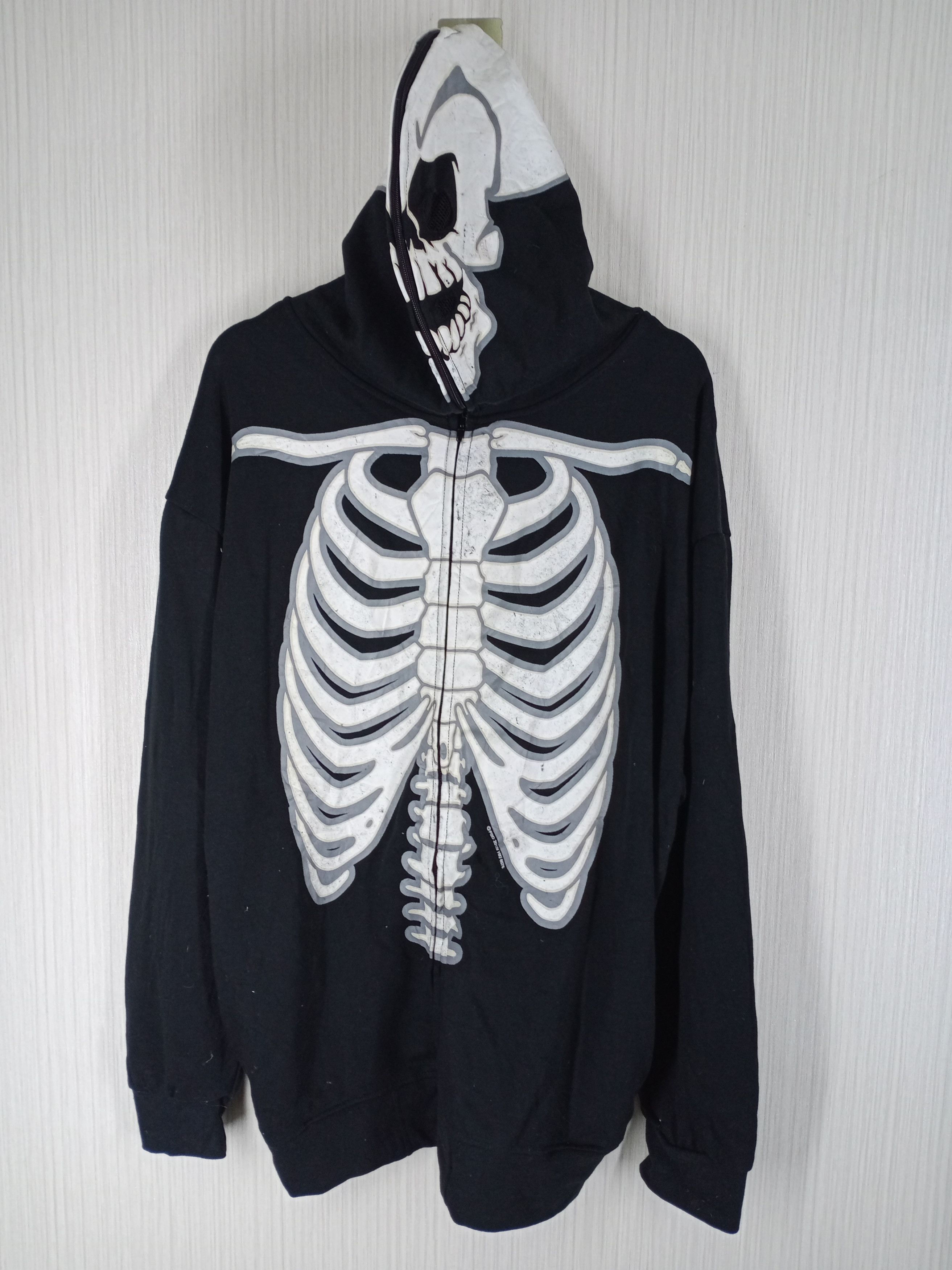 Japanese Brand Skeleton Hoodie Size US XXL / EU 58 / 5 - 2 Thumbnail