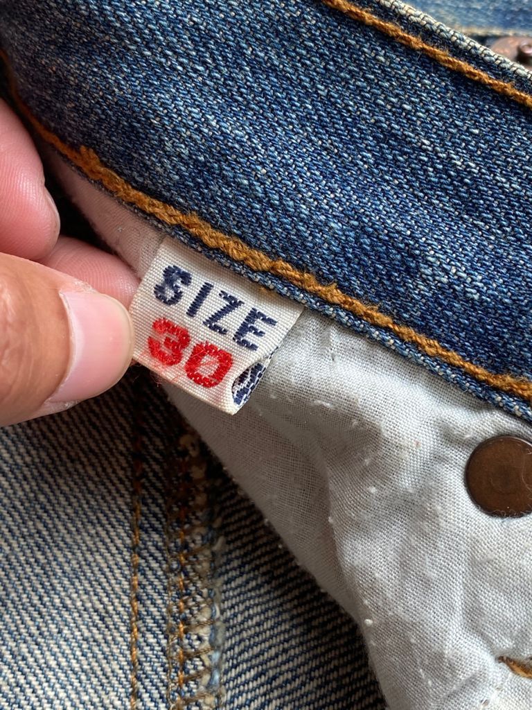Japanese Brand RARE🔥Japanese Distress Patchwork Jeans Life On Mars Size US 30 / EU 46 - 12 Thumbnail