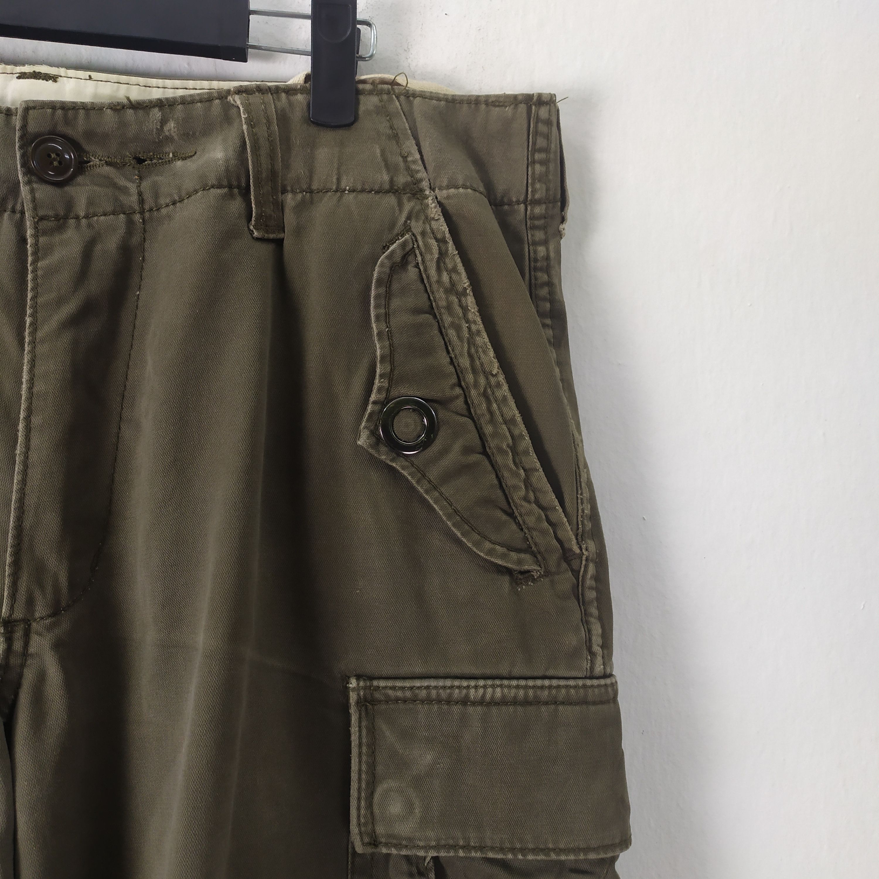 Japanese Brand VINTAGE REAL USED FATIGUES CARGO PANTS Size US 35 - 2 Thumbnail