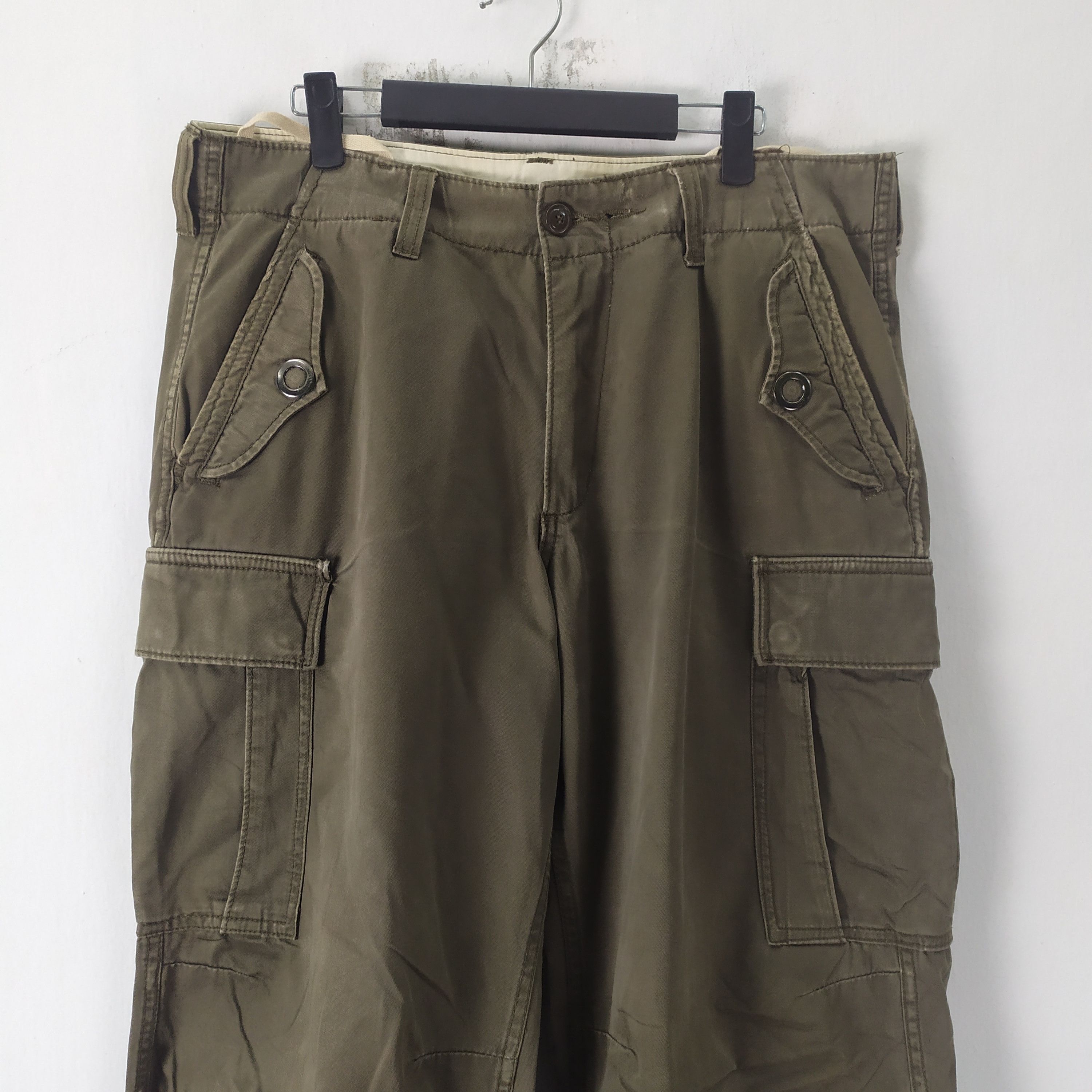 Japanese Brand VINTAGE REAL USED FATIGUES CARGO PANTS Size US 35 - 4 Thumbnail