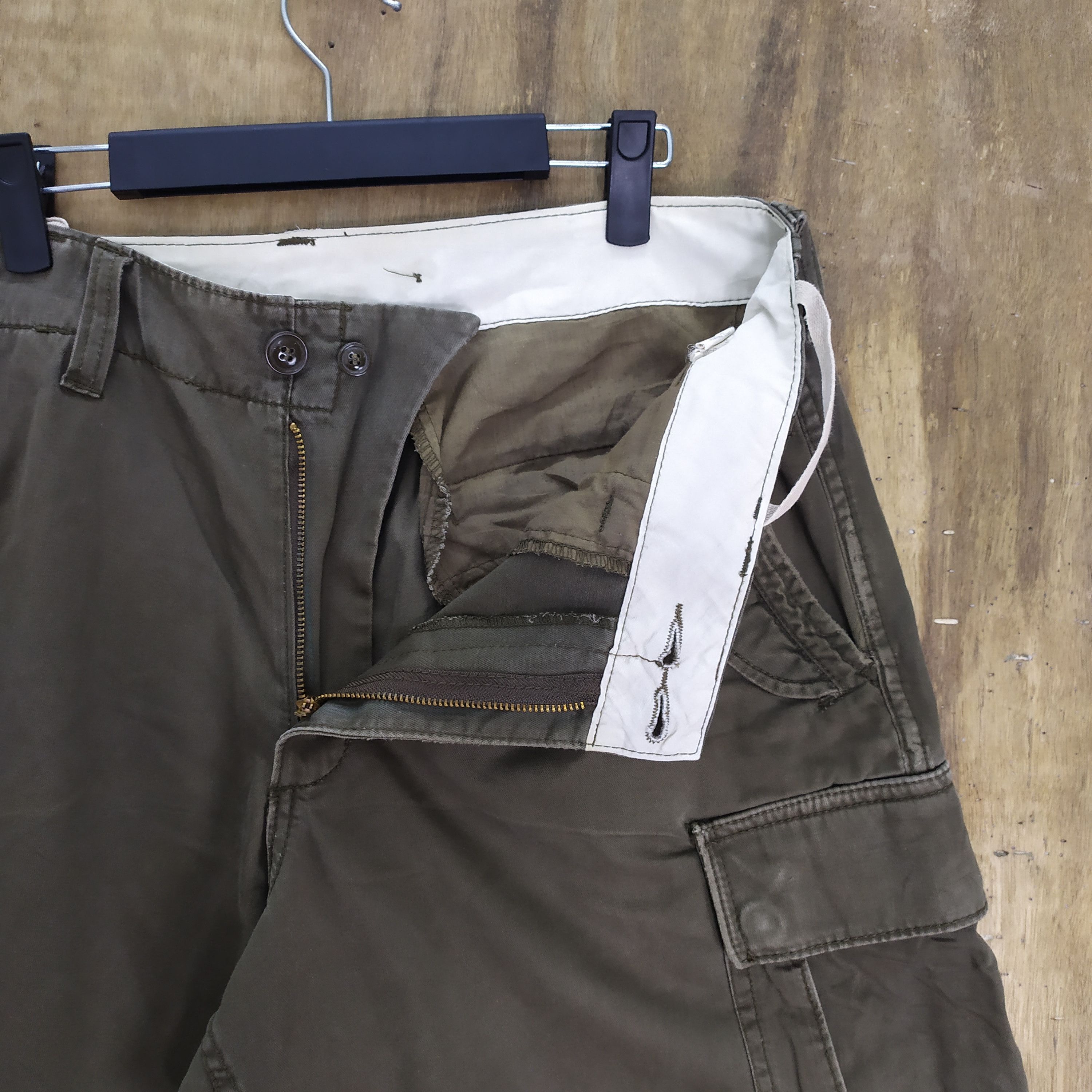 Japanese Brand VINTAGE REAL USED FATIGUES CARGO PANTS Size US 35 - 9 Thumbnail