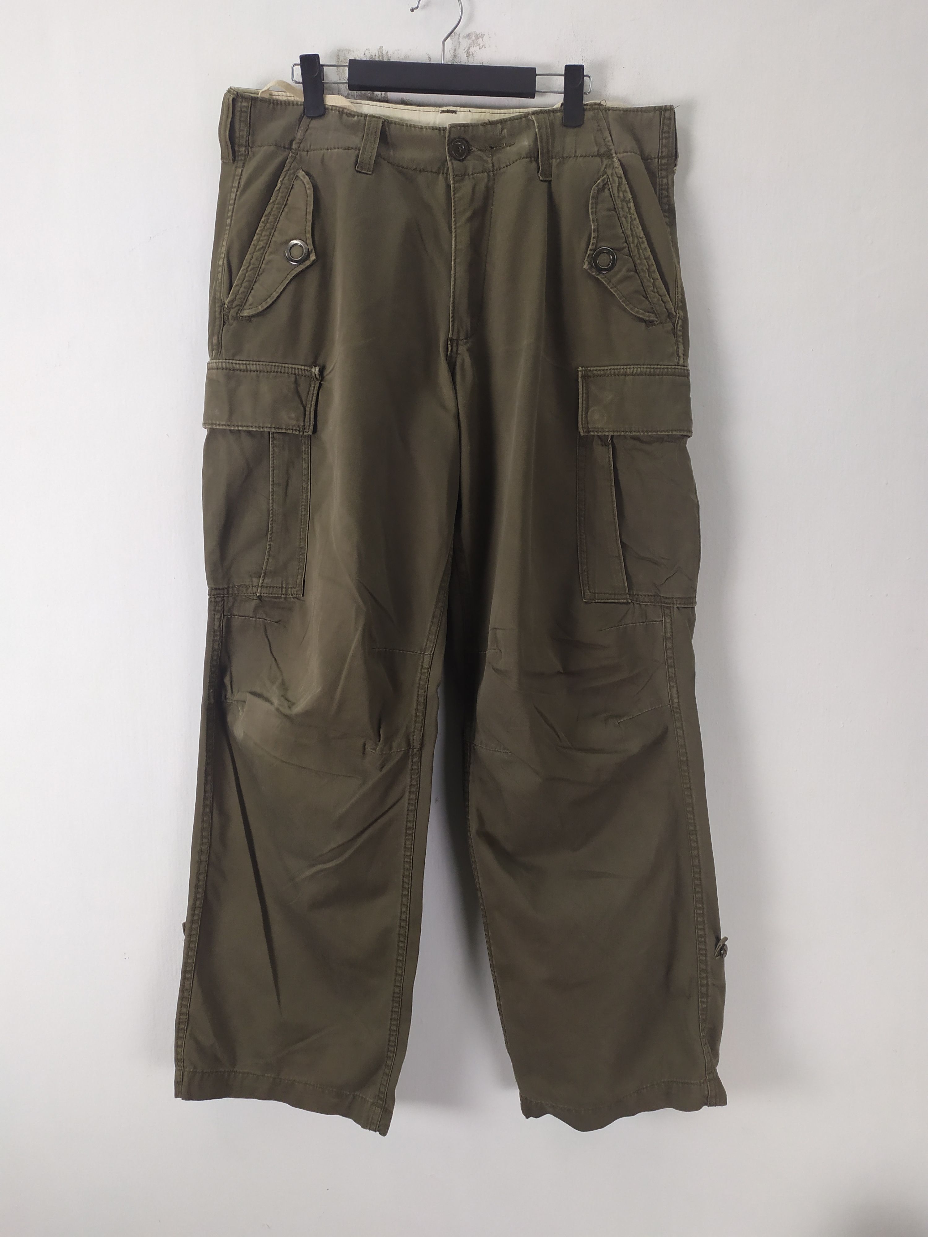 Japanese Brand VINTAGE REAL USED FATIGUES CARGO PANTS Size US 35 - 1 Thumbnail