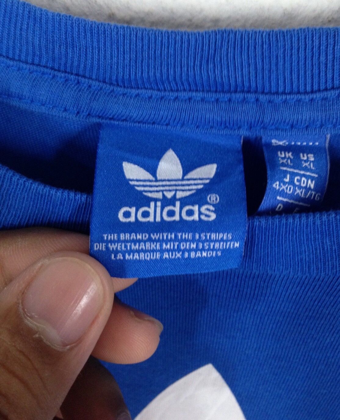 Adidas Adidas Trefoil Big Logo T-Shirt Size US XL / EU 56 / 4 - 7 Thumbnail