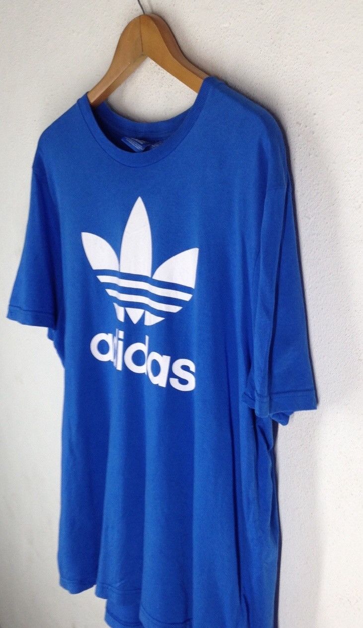 Adidas Adidas Trefoil Big Logo T-Shirt Size US XL / EU 56 / 4 - 3 Thumbnail