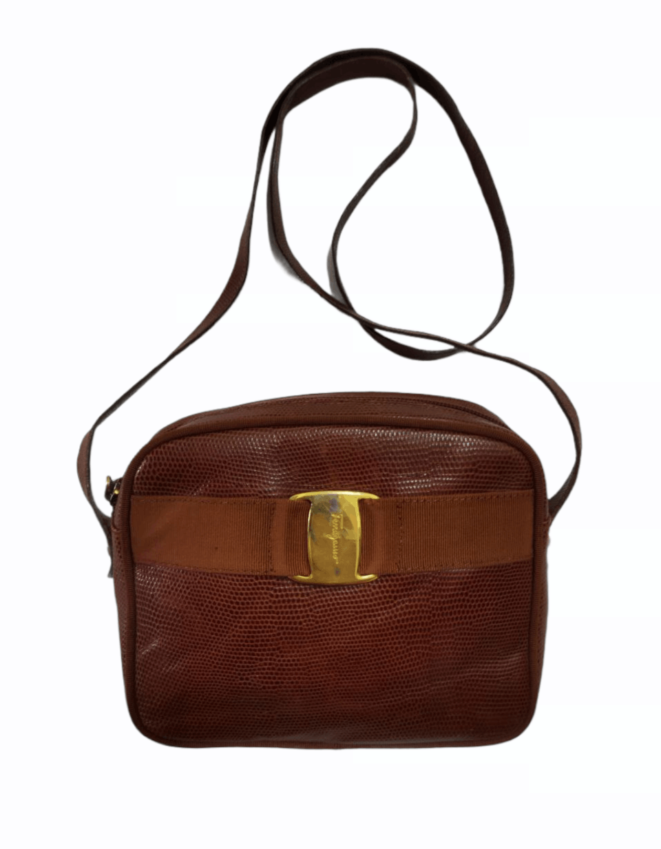 Salvatore Ferragamo Sling Bag in Brown, Men's