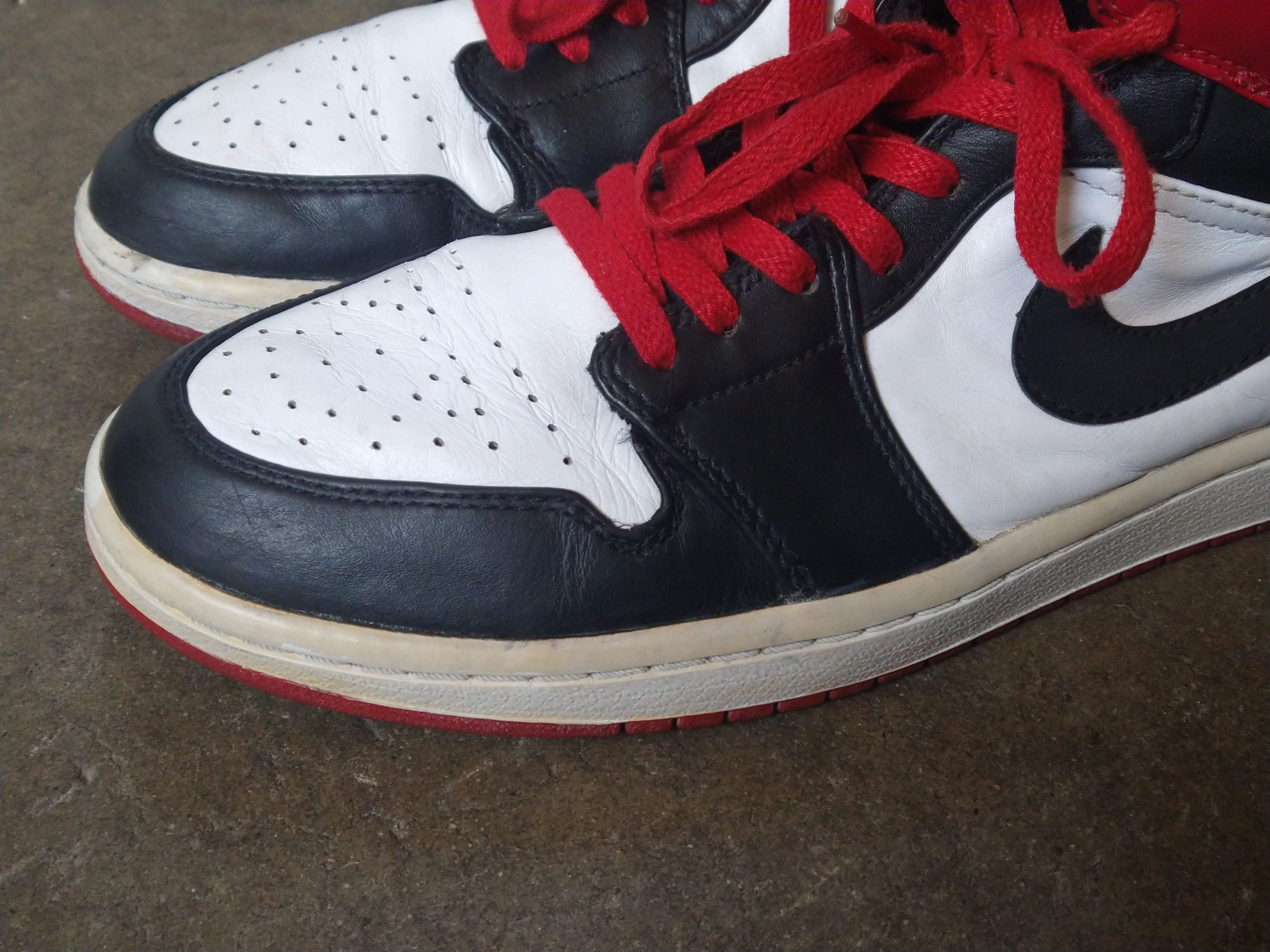 Jordan Brand × Nike Nike Air Jordan Retro 1 Old Love Size 10.5 Red 136085102 Size US 10.5 / EU 43-44 - 4 Thumbnail