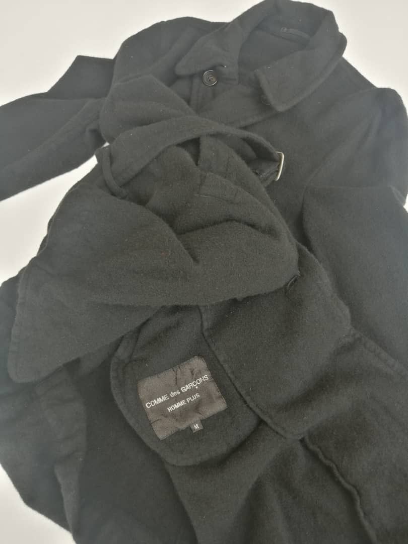 Comme des Garcons Homme Plus GRAIL🔥AD2000 Comme Des Garcons Homme Plus Black Wool Trench Size US M / EU 48-50 / 2 - 7 Thumbnail