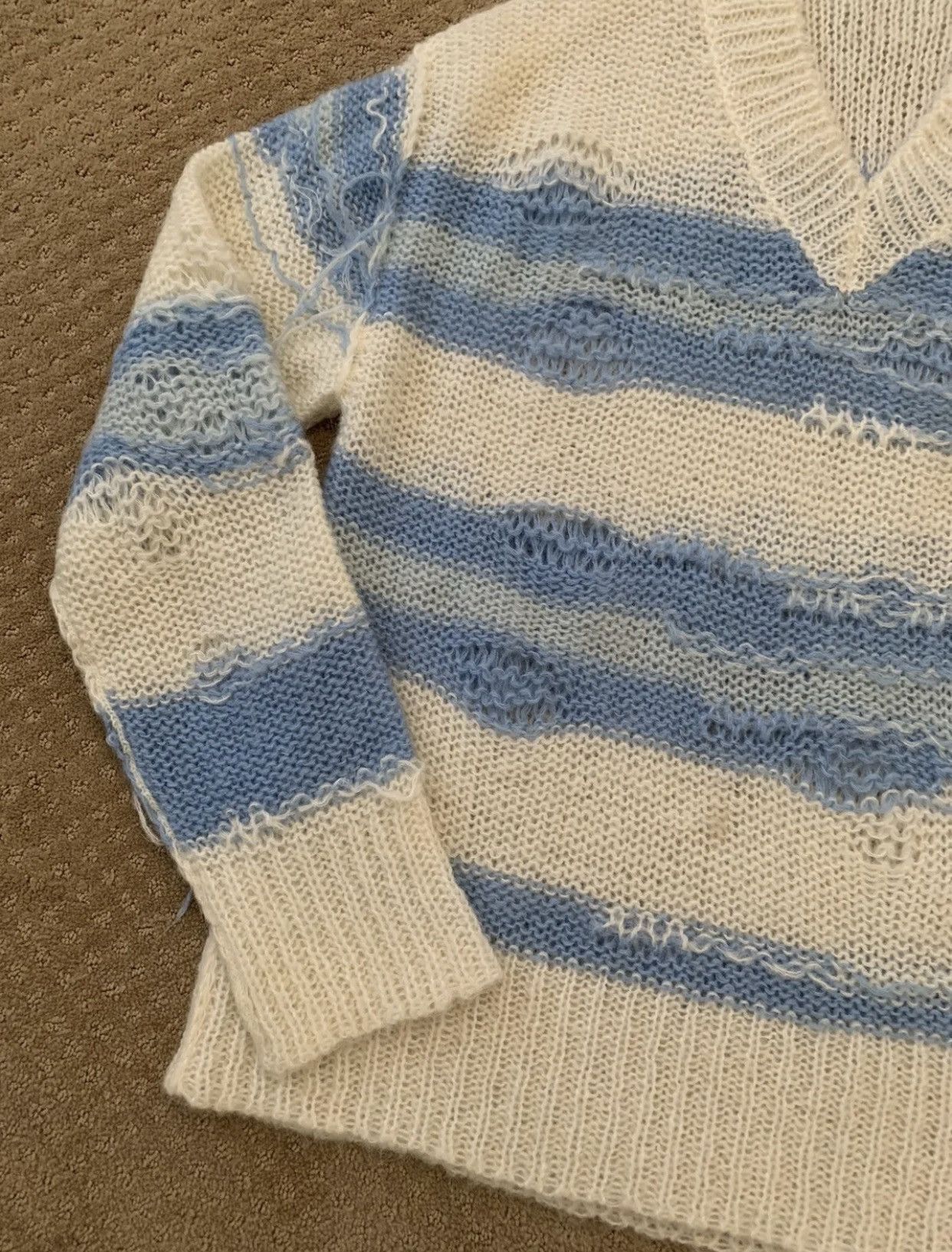 Acne Studios RARE GRAIL acne studios mohair distressed fringe knit Size US M / EU 48-50 / 2 - 8 Thumbnail