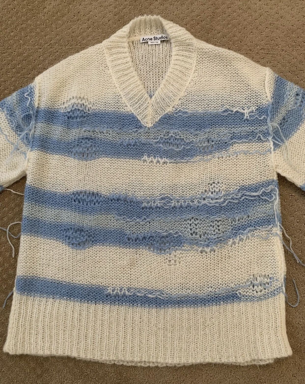 Acne Studios RARE GRAIL acne studios mohair distressed fringe knit Size US M / EU 48-50 / 2 - 10 Thumbnail