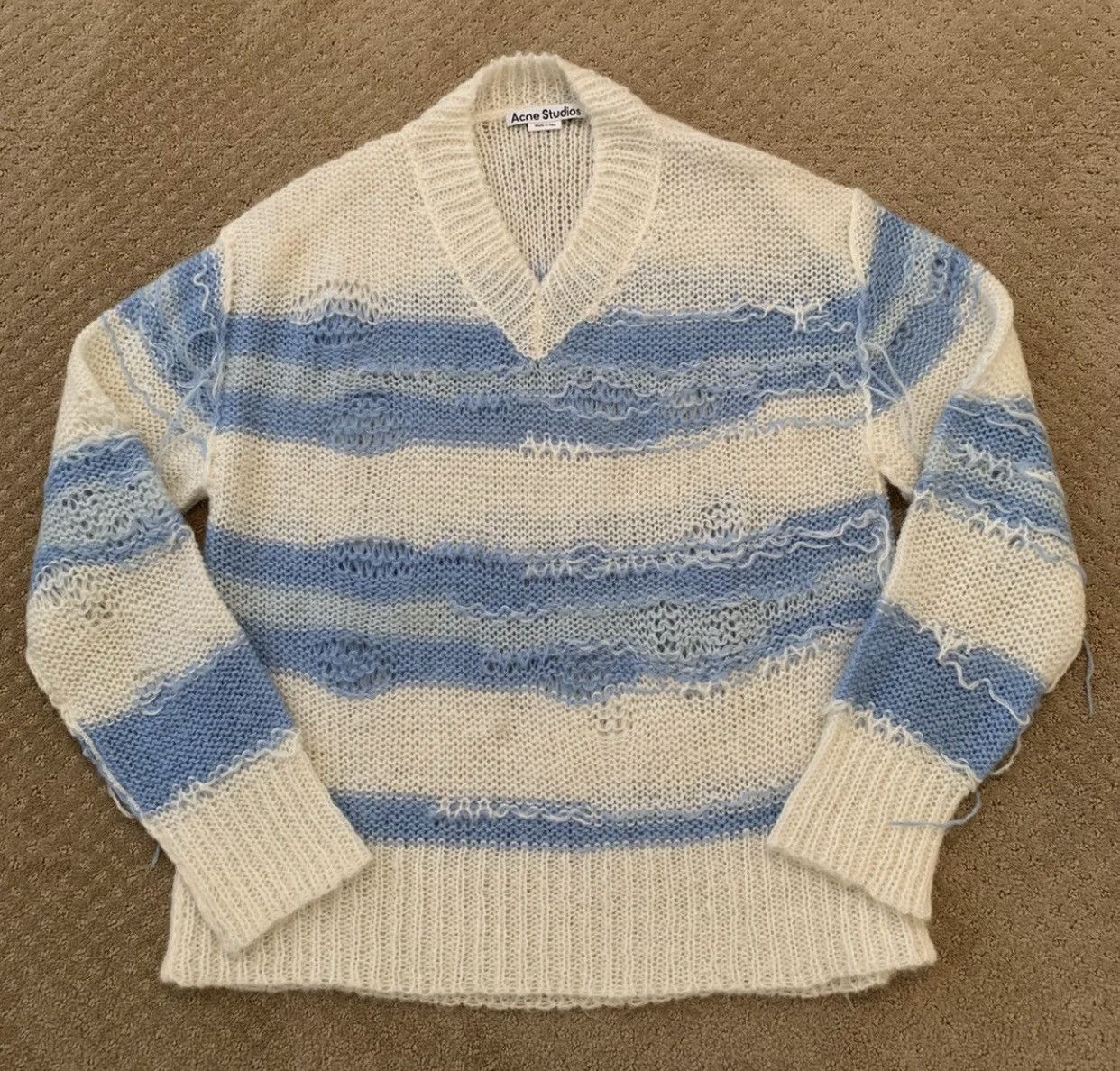 Acne Studios RARE GRAIL acne studios mohair distressed fringe knit Size US M / EU 48-50 / 2 - 7 Thumbnail
