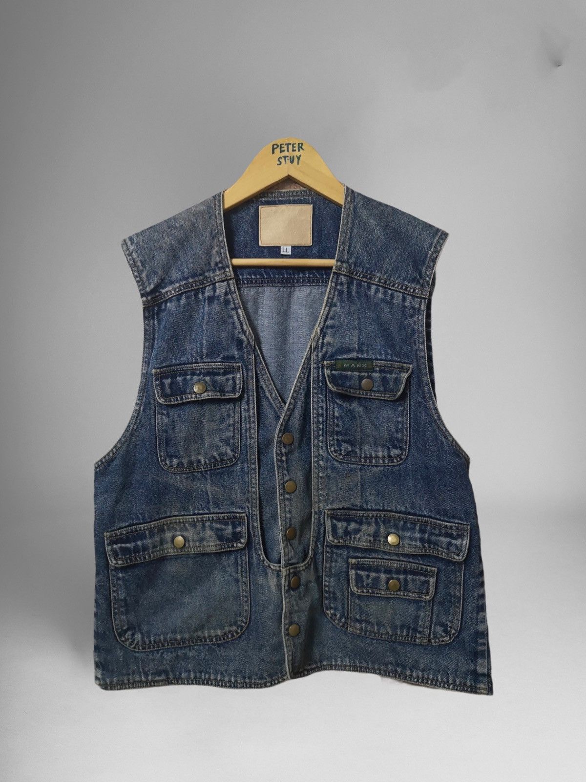 Denime × Japanese Brand Denime Vest Multi-Pocket Size US L / EU 52-54 / 3 - 1 Thumbnail