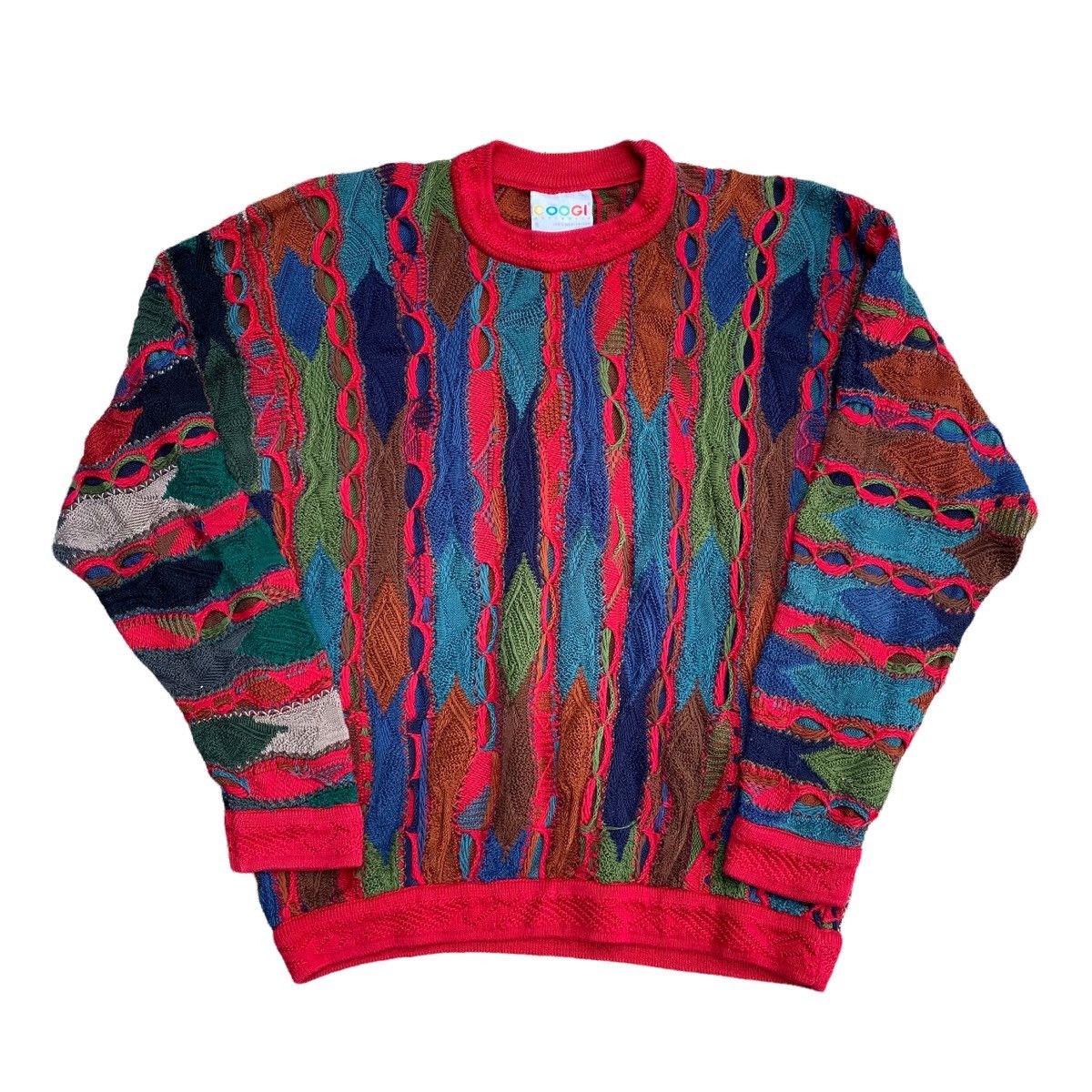 image of Vintage Coogi 3D Knit Sweater, Men's (Size Small)