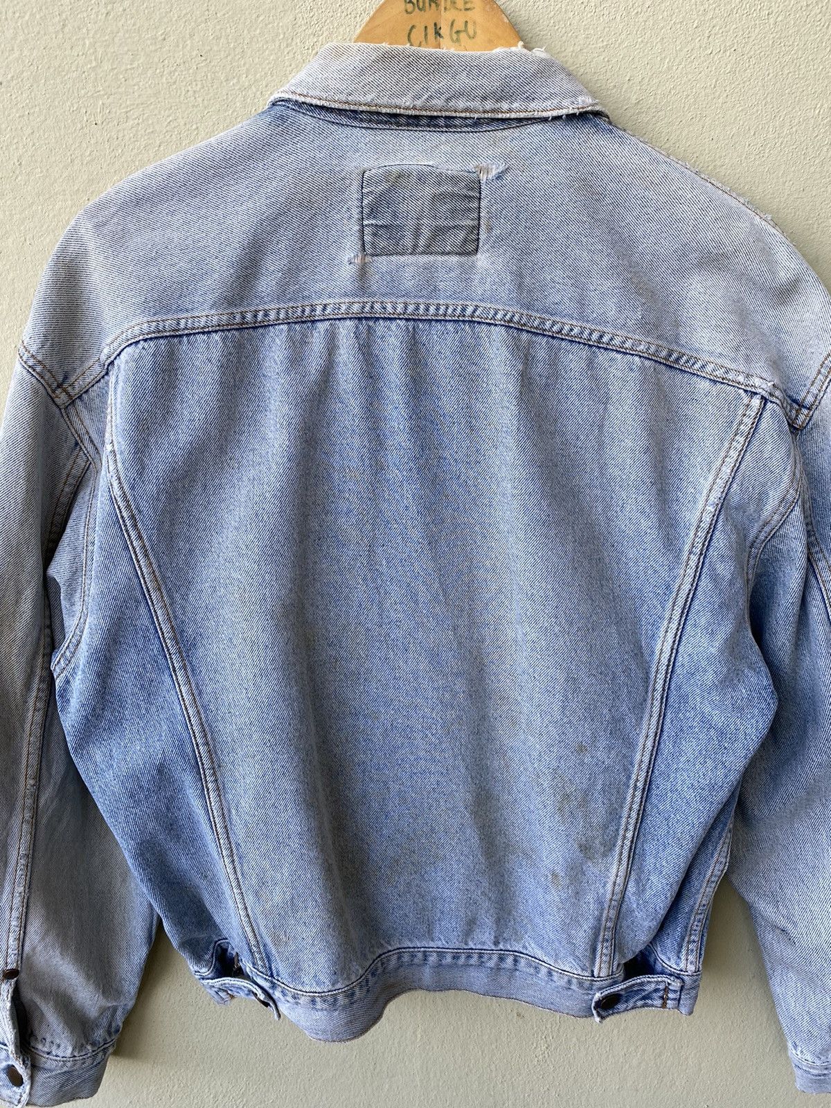 Vintage × Wrangler VINTAGE WRANGLER DENIME JACKET DISTRESS STYLE Size US M / EU 48-50 / 2 - 5 Thumbnail