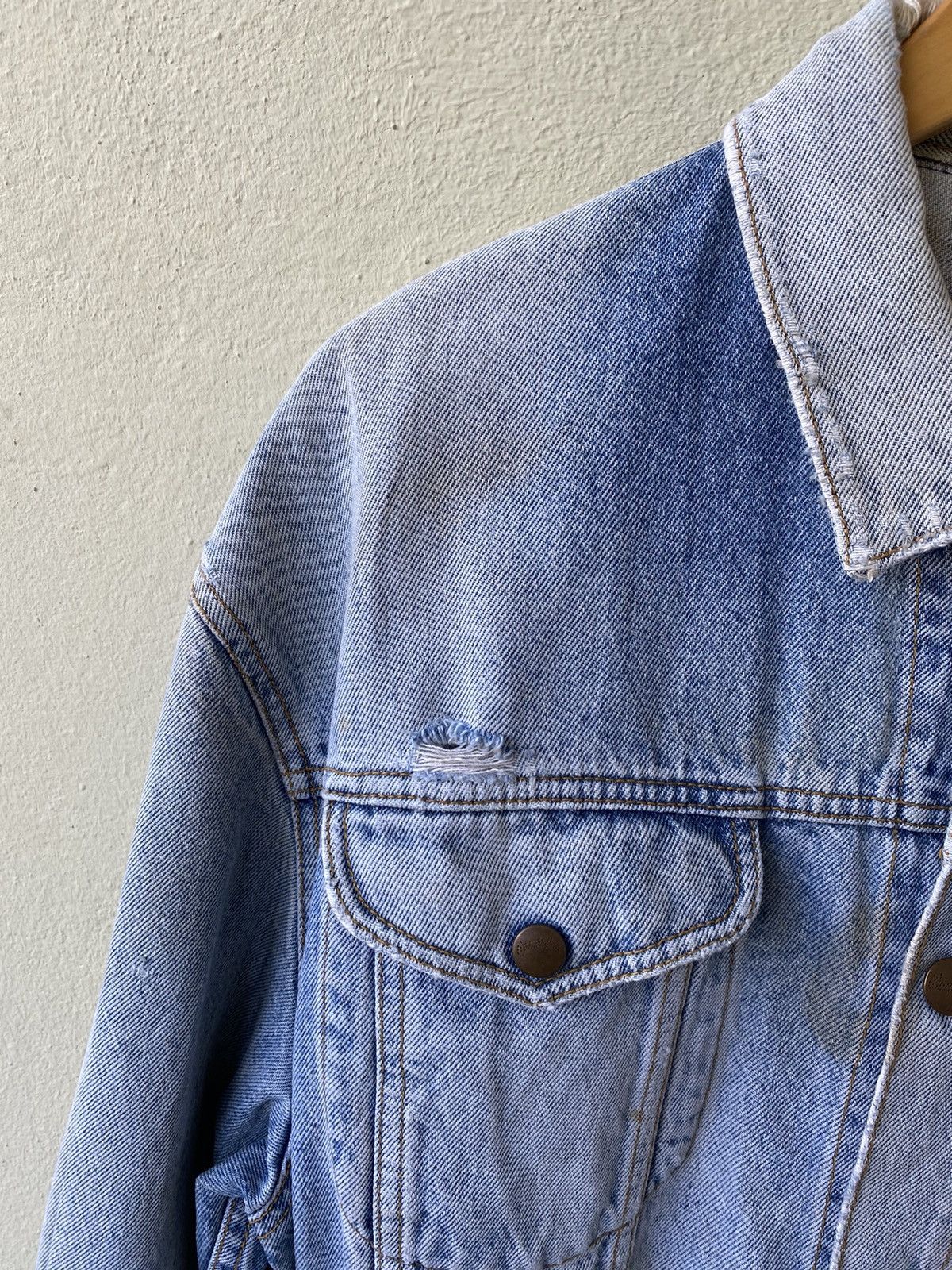 Vintage × Wrangler VINTAGE WRANGLER DENIME JACKET DISTRESS STYLE Size US M / EU 48-50 / 2 - 8 Thumbnail