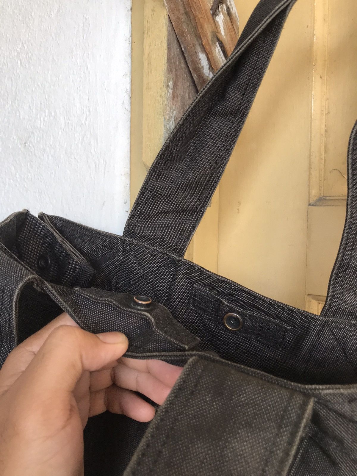 Porter ♠️Vintage Porter Denim Dark Grey Tote Bag Size ONE SIZE - 12 Thumbnail