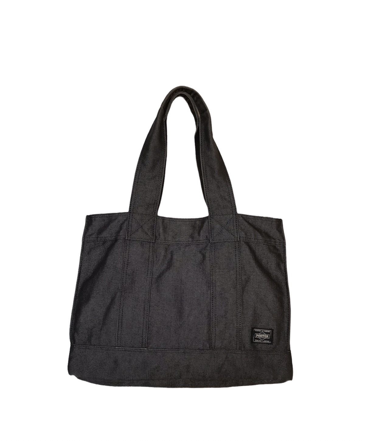 Porter ♠️Vintage Porter Denim Dark Grey Tote Bag Size ONE SIZE - 1 Thumbnail