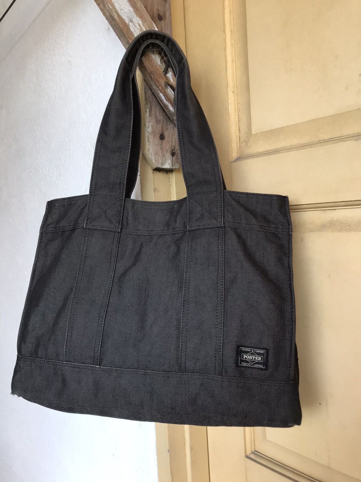 Porter ♠️Vintage Porter Denim Dark Grey Tote Bag Size ONE SIZE - 5 Thumbnail