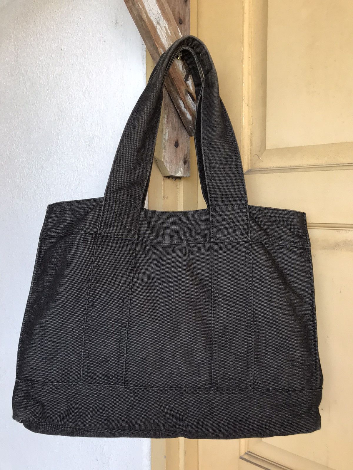 Porter ♠️Vintage Porter Denim Dark Grey Tote Bag Size ONE SIZE - 9 Thumbnail