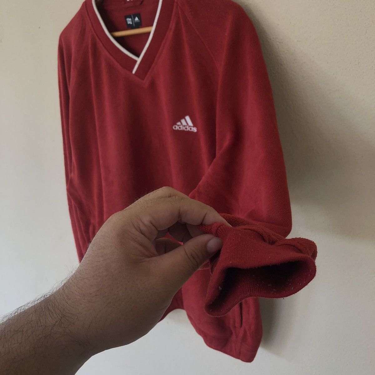 Adidas VINTAGE ADIDAS SWEATSHIRT BIG LOGO Size US XL / EU 56 / 4 - 4 Thumbnail