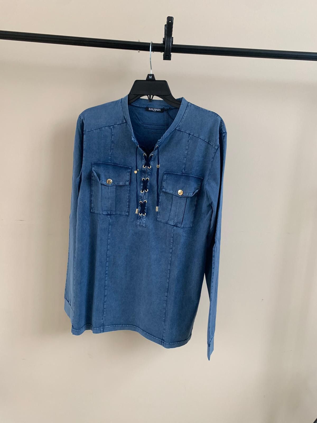 Balmain Lace Pullover in Blue Size US S / EU 44-46 / 1 - 3 Thumbnail