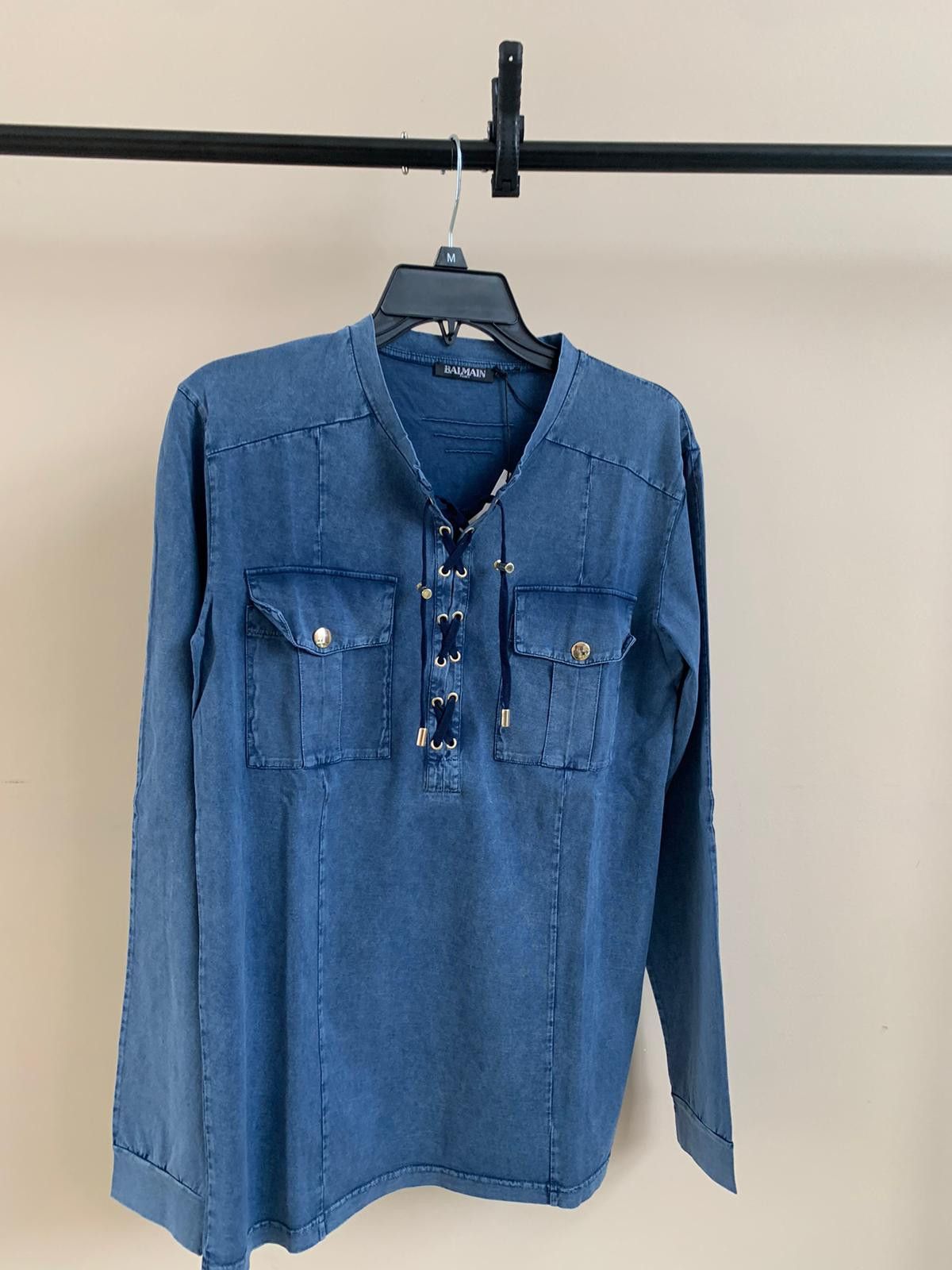 Balmain Lace Pullover in Blue Size US S / EU 44-46 / 1 - 5 Thumbnail