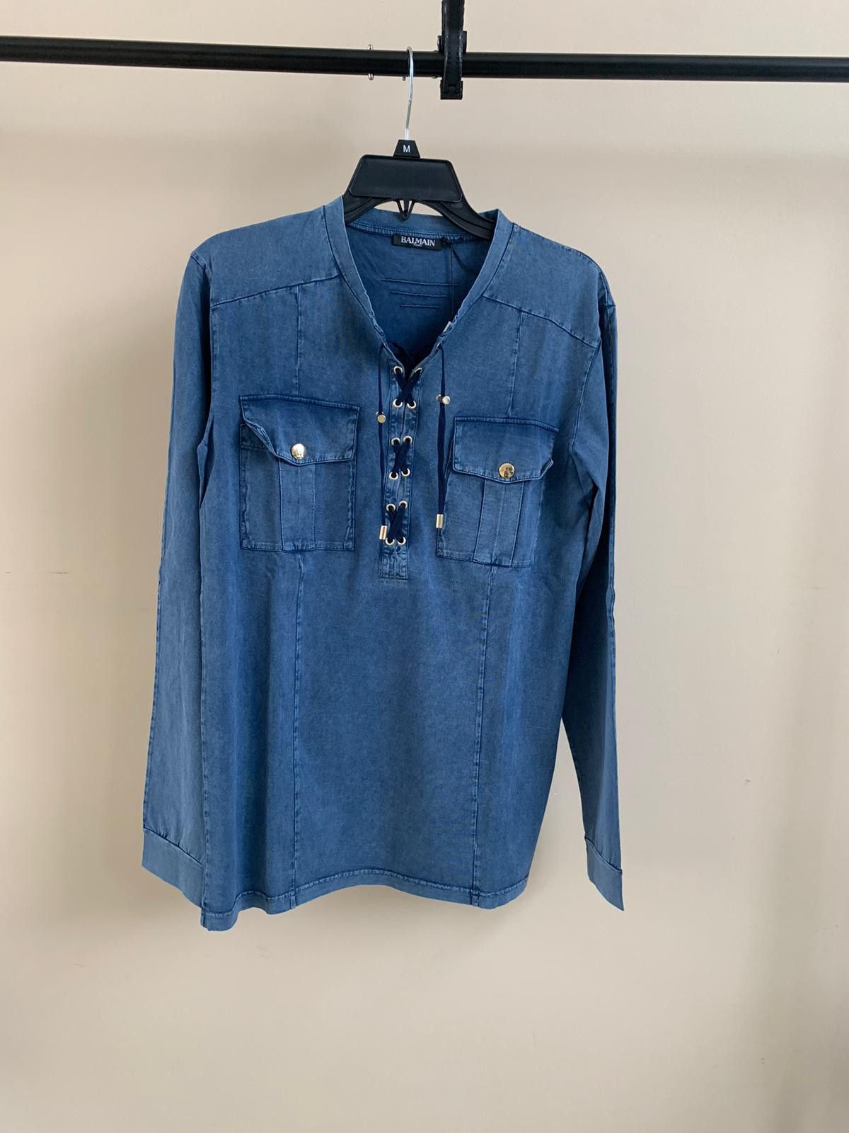 Balmain Lace Pullover in Blue Size US S / EU 44-46 / 1 - 2 Thumbnail