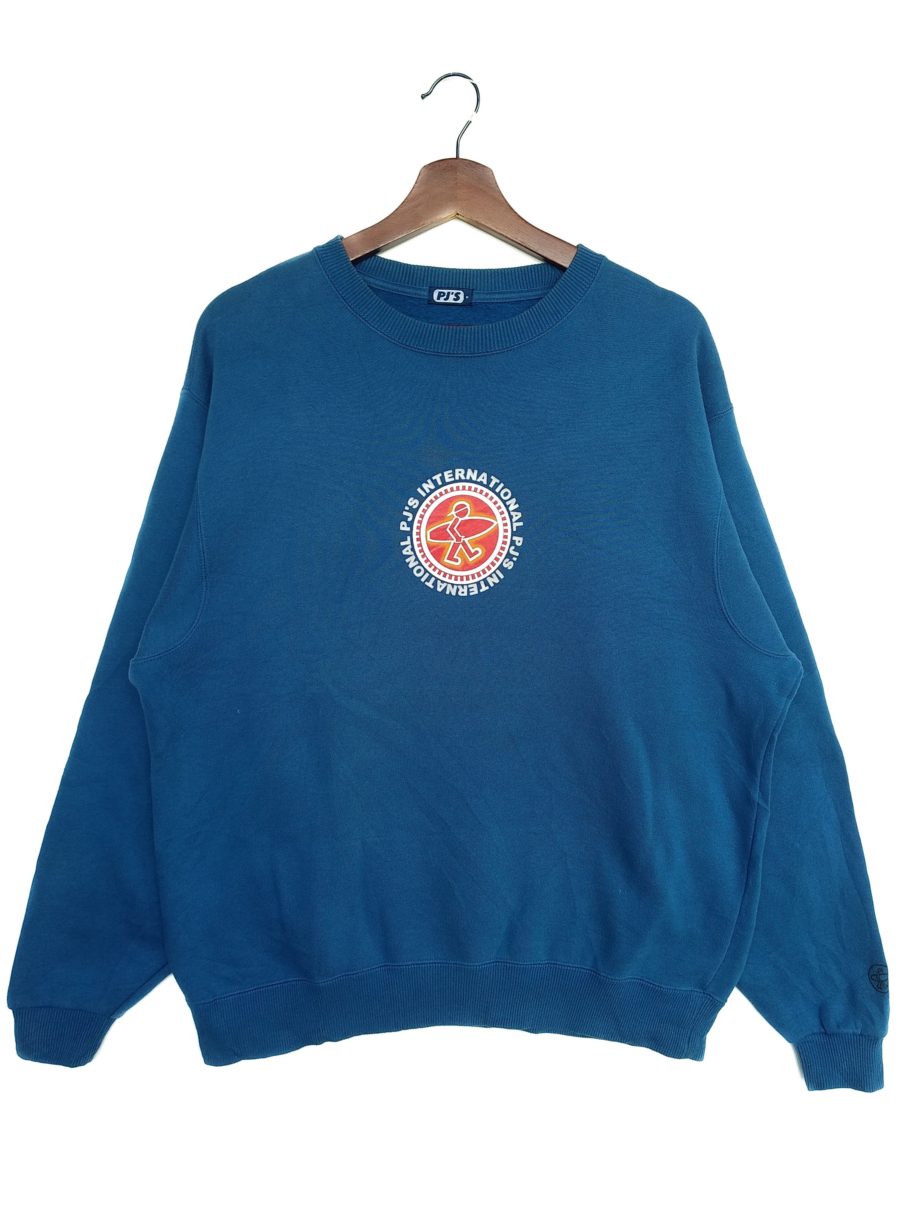Vintage Vintage PJ'S Internasional Sweatshirt/Size L/Blue Colour. Size US L / EU 52-54 / 3 - 1 Thumbnail