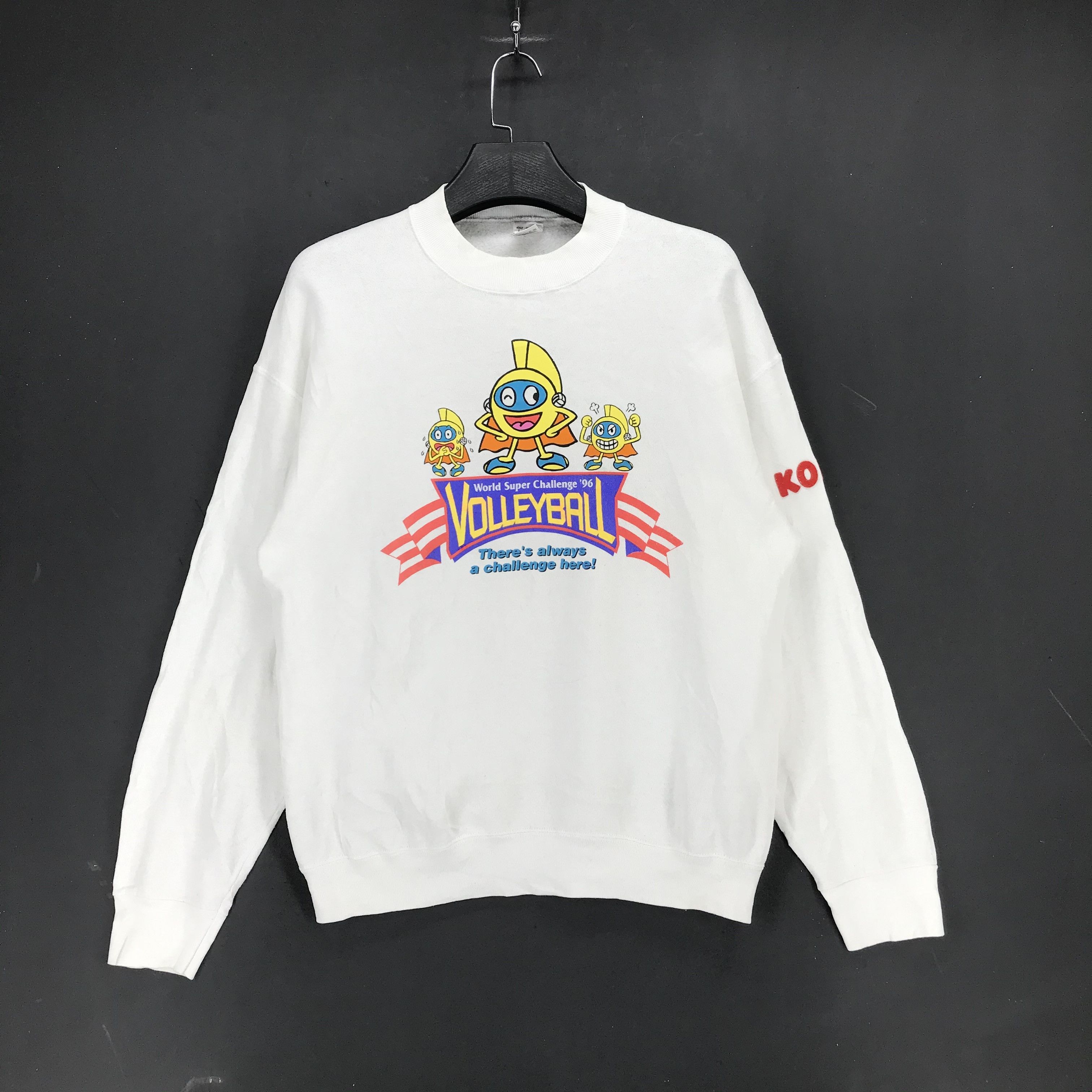 Fruit Of The Loom Vintage 96 Volleyball Big Logo Koba Sweatshirts #1780-71 Size US L / EU 52-54 / 3 - 1 Thumbnail