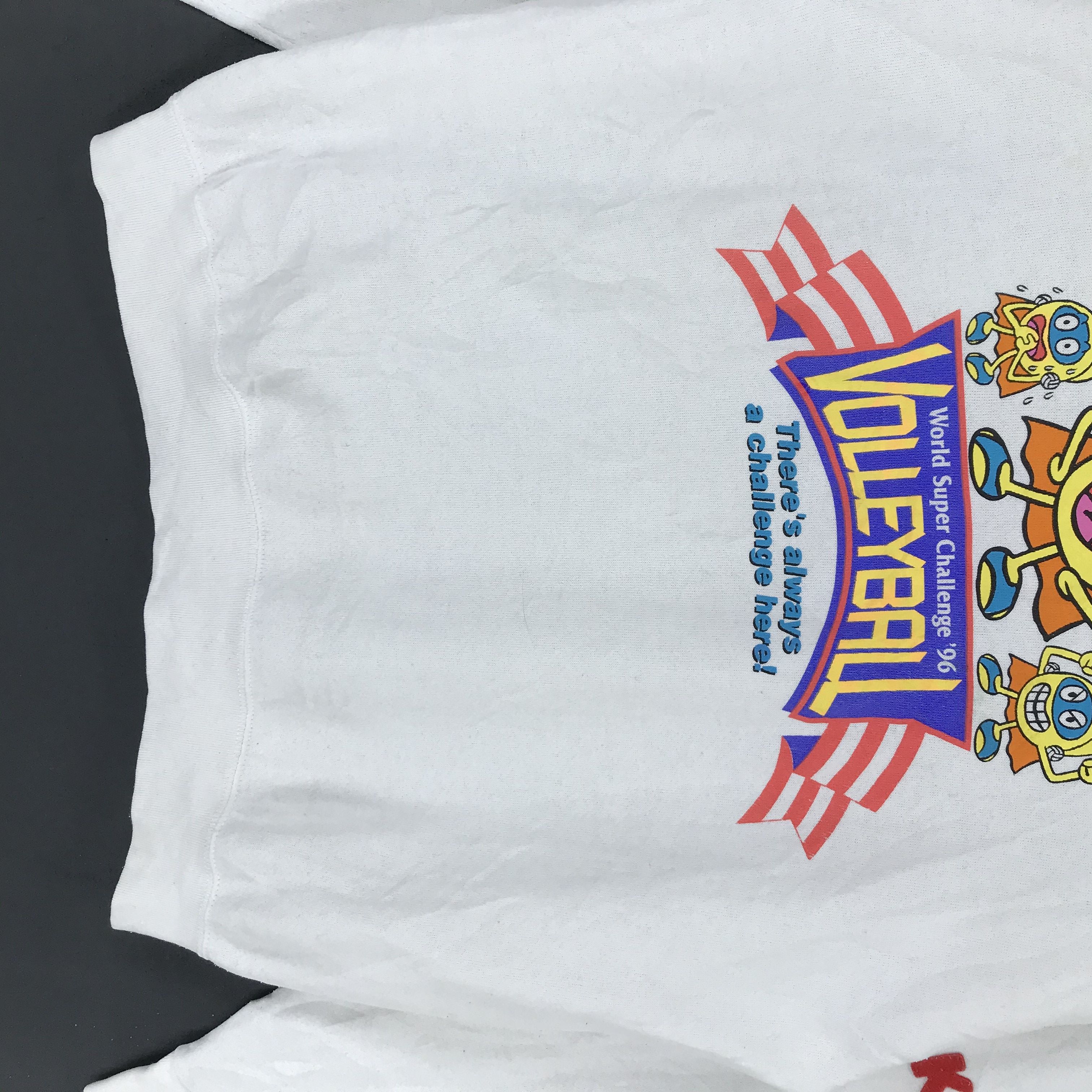 Fruit Of The Loom Vintage 96 Volleyball Big Logo Koba Sweatshirts #1780-71 Size US L / EU 52-54 / 3 - 4 Thumbnail
