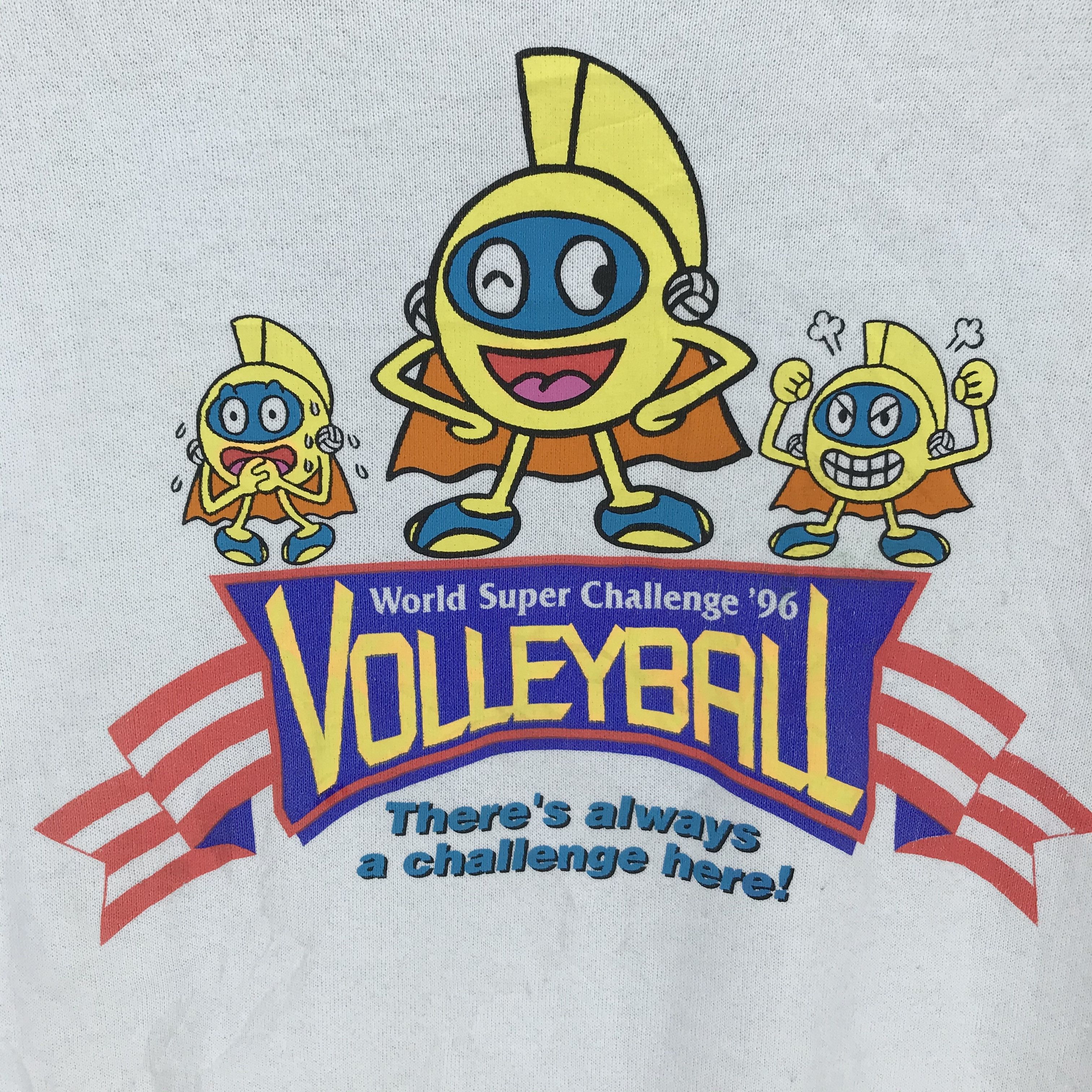 Fruit Of The Loom Vintage 96 Volleyball Big Logo Koba Sweatshirts #1780-71 Size US L / EU 52-54 / 3 - 3 Thumbnail